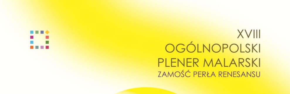 na białym tle po lewej stronie logo szkoły, po prawej napis Państwowe Liceum sztuk Plastycznych im. Bernarda Morando w Zamościu 