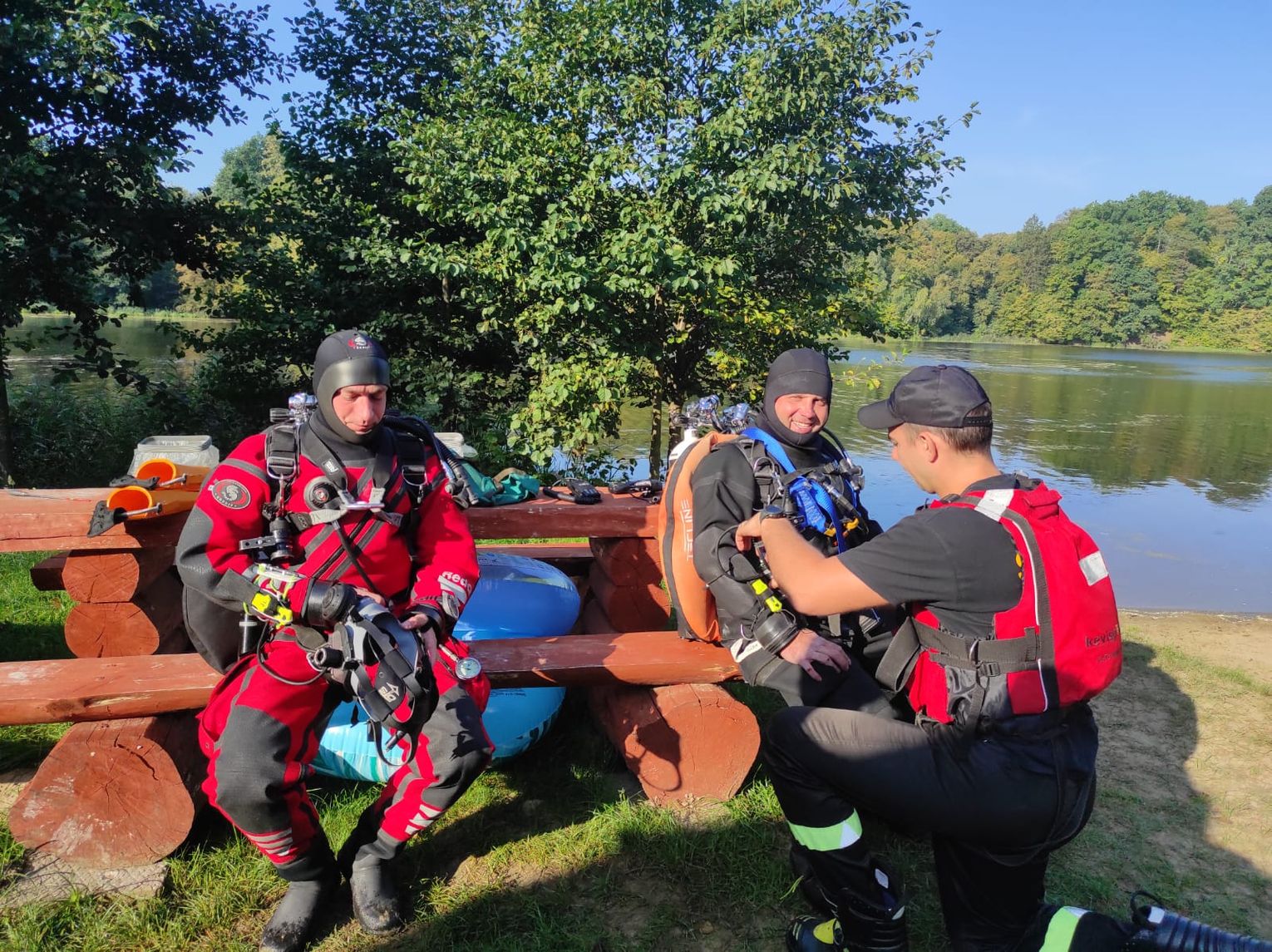 Działania poszukiwawcze na Jeziorze Pierzchalskim