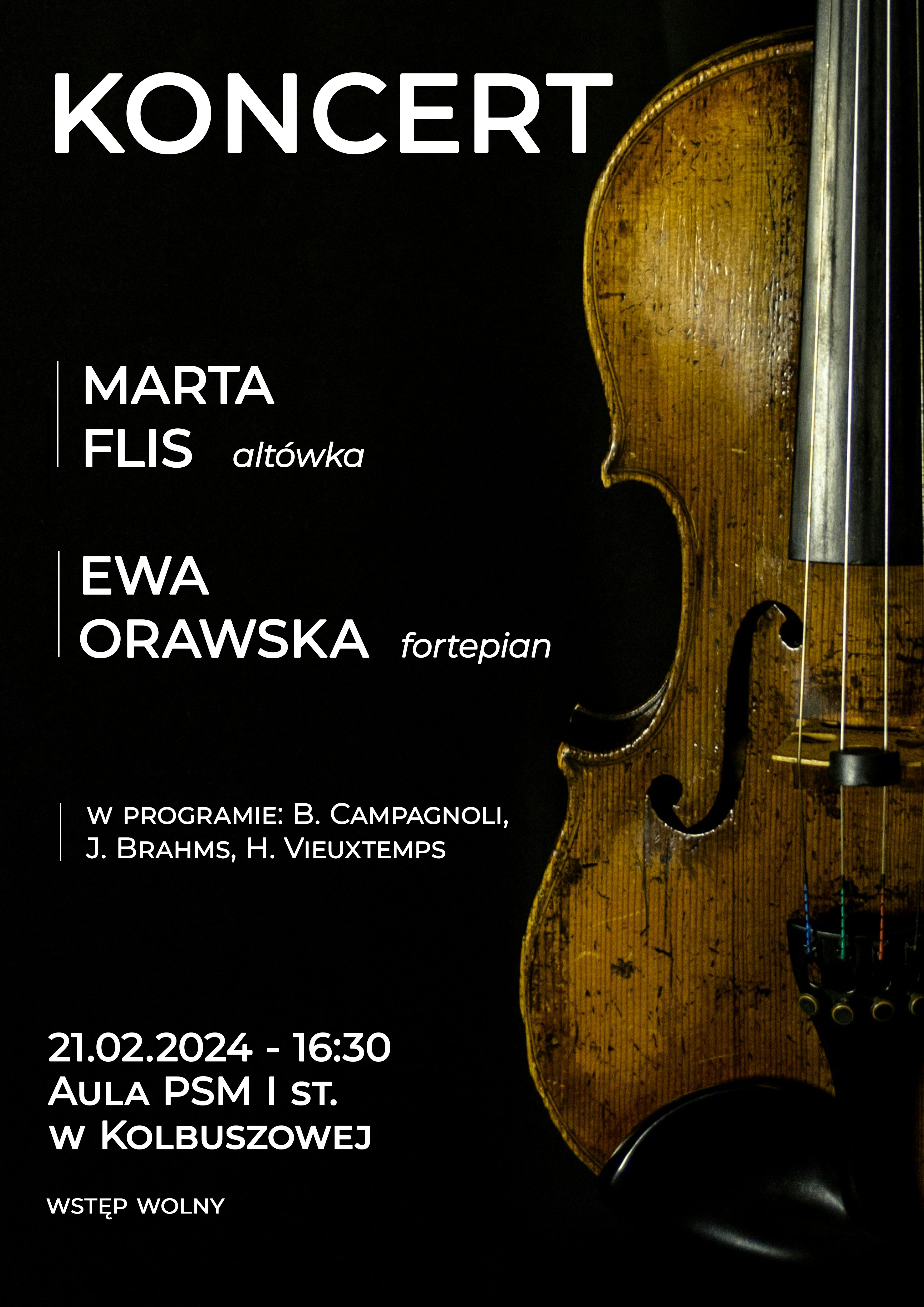 Koncert_popis dyplomantki