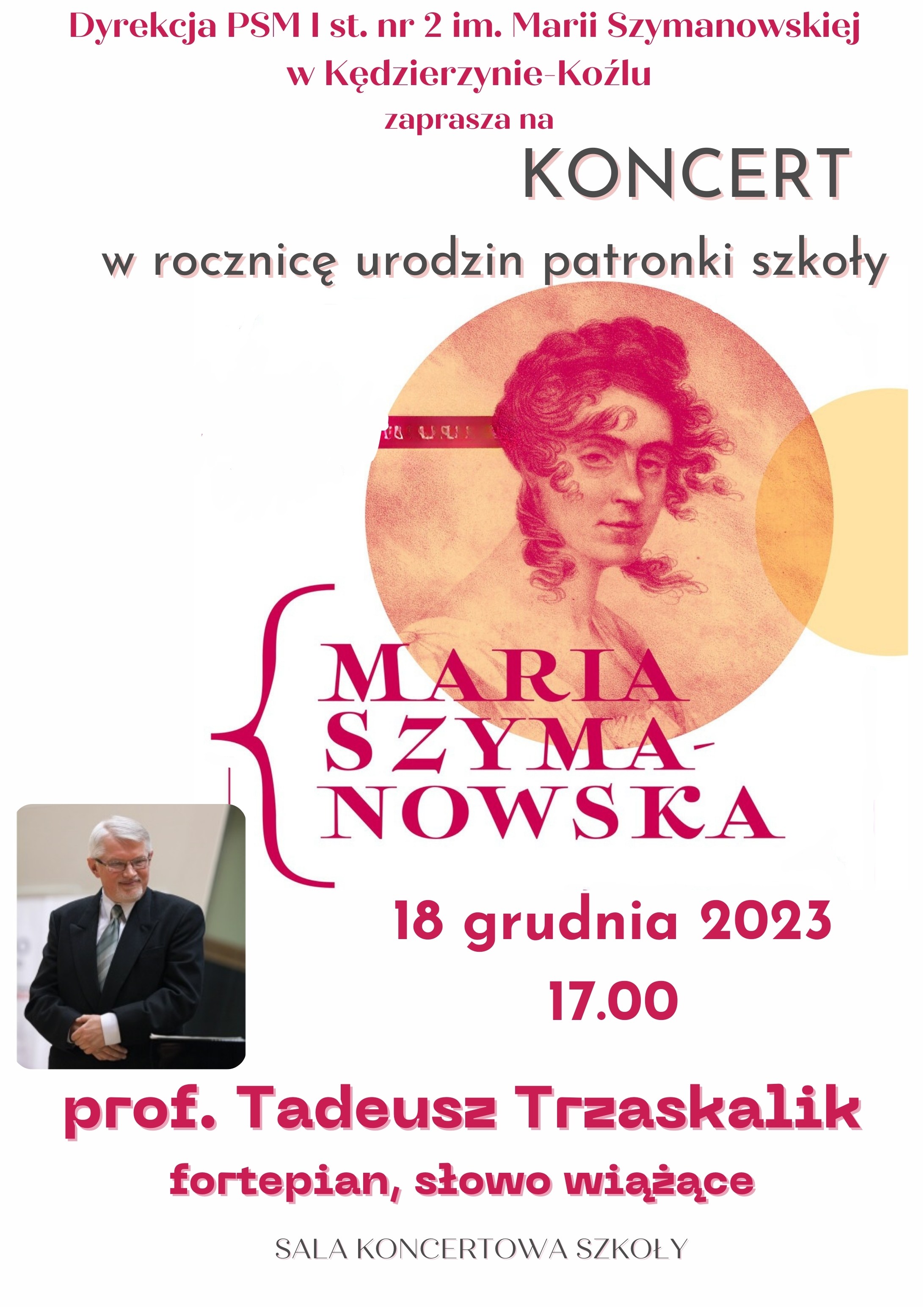 plakat koncertu Szymanowska