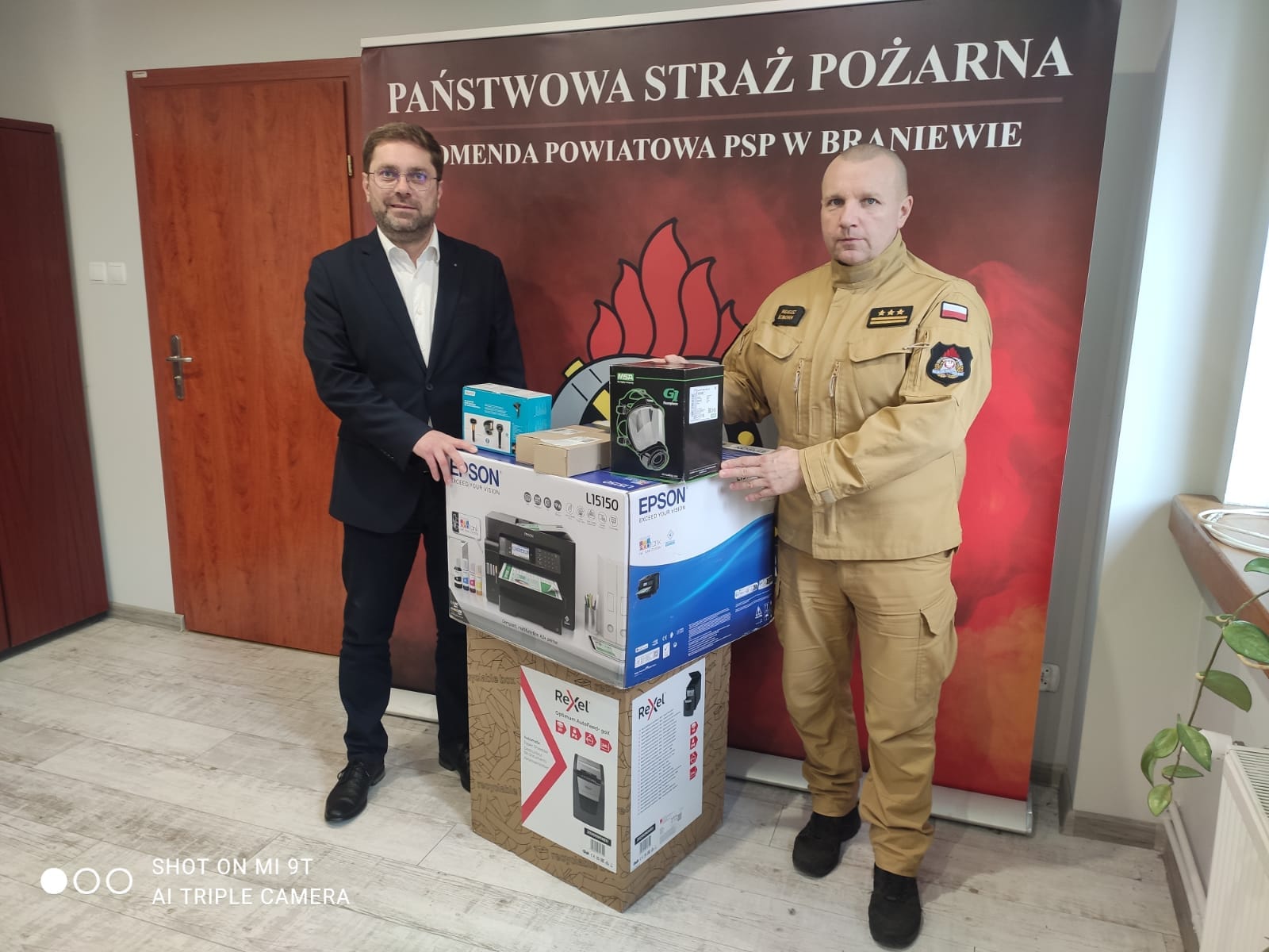 Przekazanie sprzętu i wyposażenia dla braniewskiej jednostki PSP