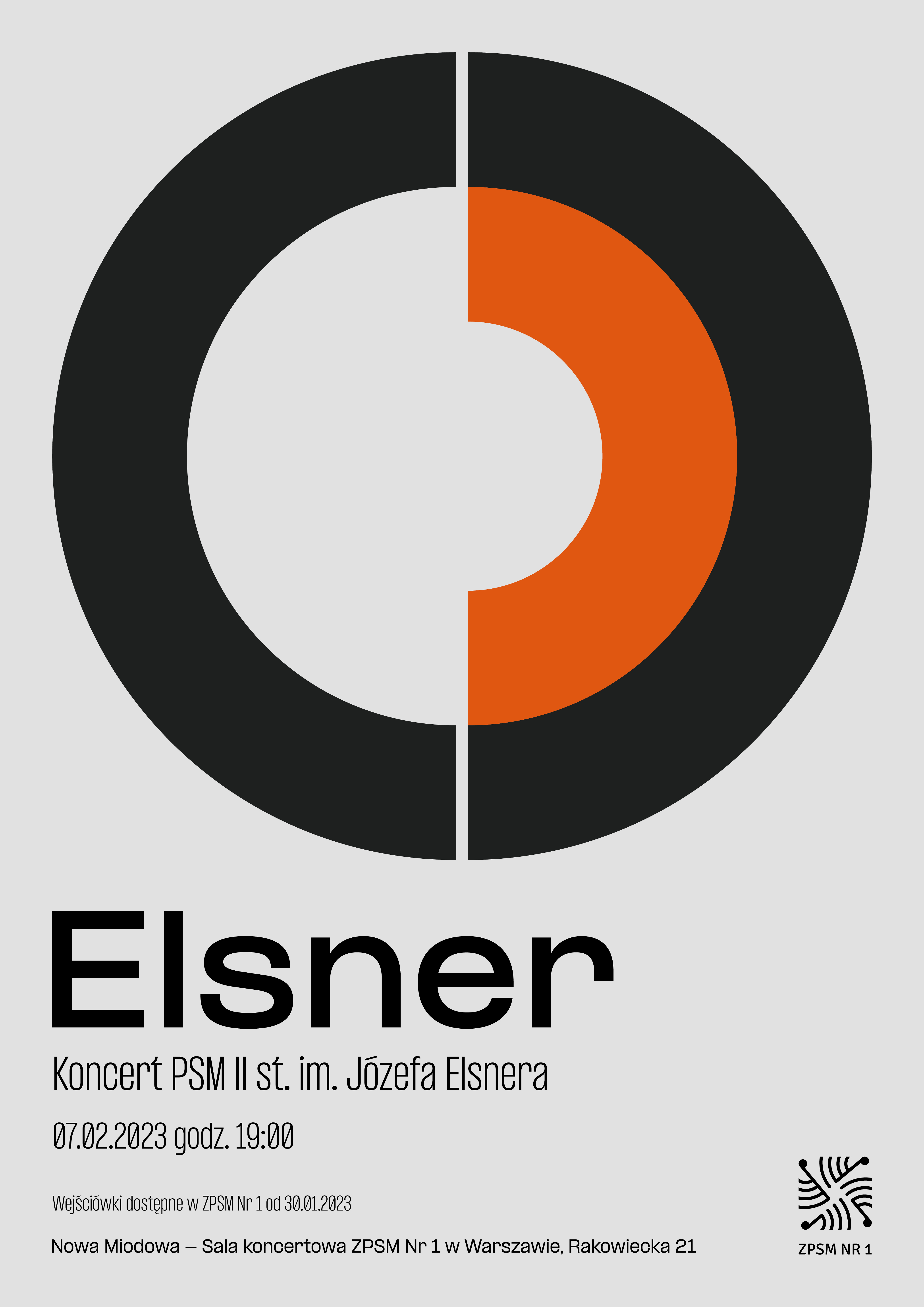 Plakat Koncert Elsner 2023
