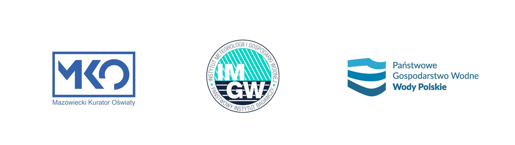 logo MKO, IMGW, Wody Polskie
