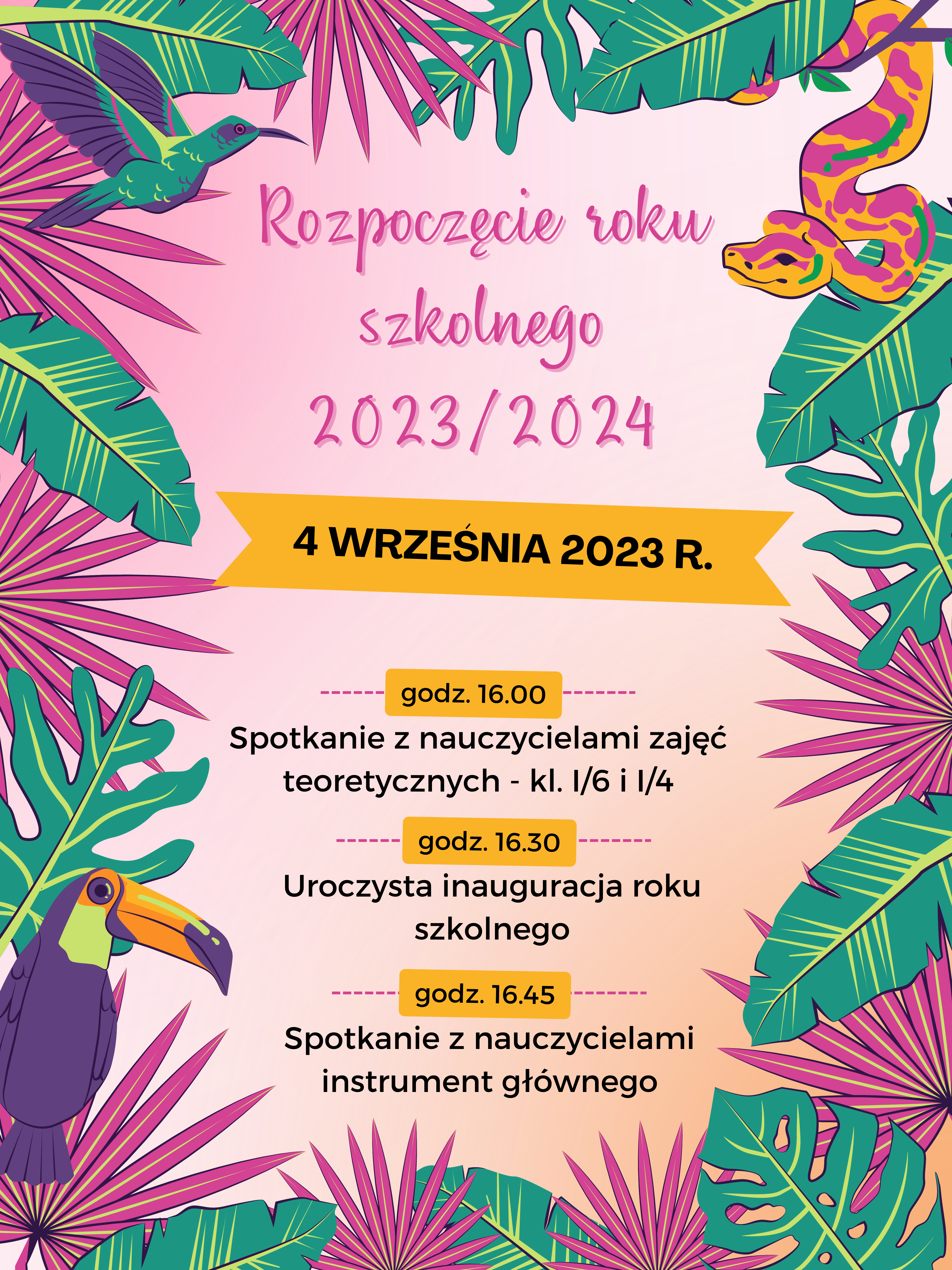 Rozpoczęcie roku szkolnego