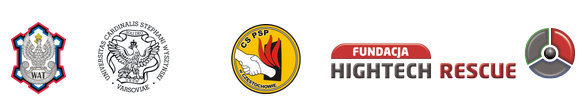 Członkowie Konsorcjum - WAT, Uniwersytet Kardynala Stefana Wyszynskiego w Warszawie, CS PSP, Hightech Rescue