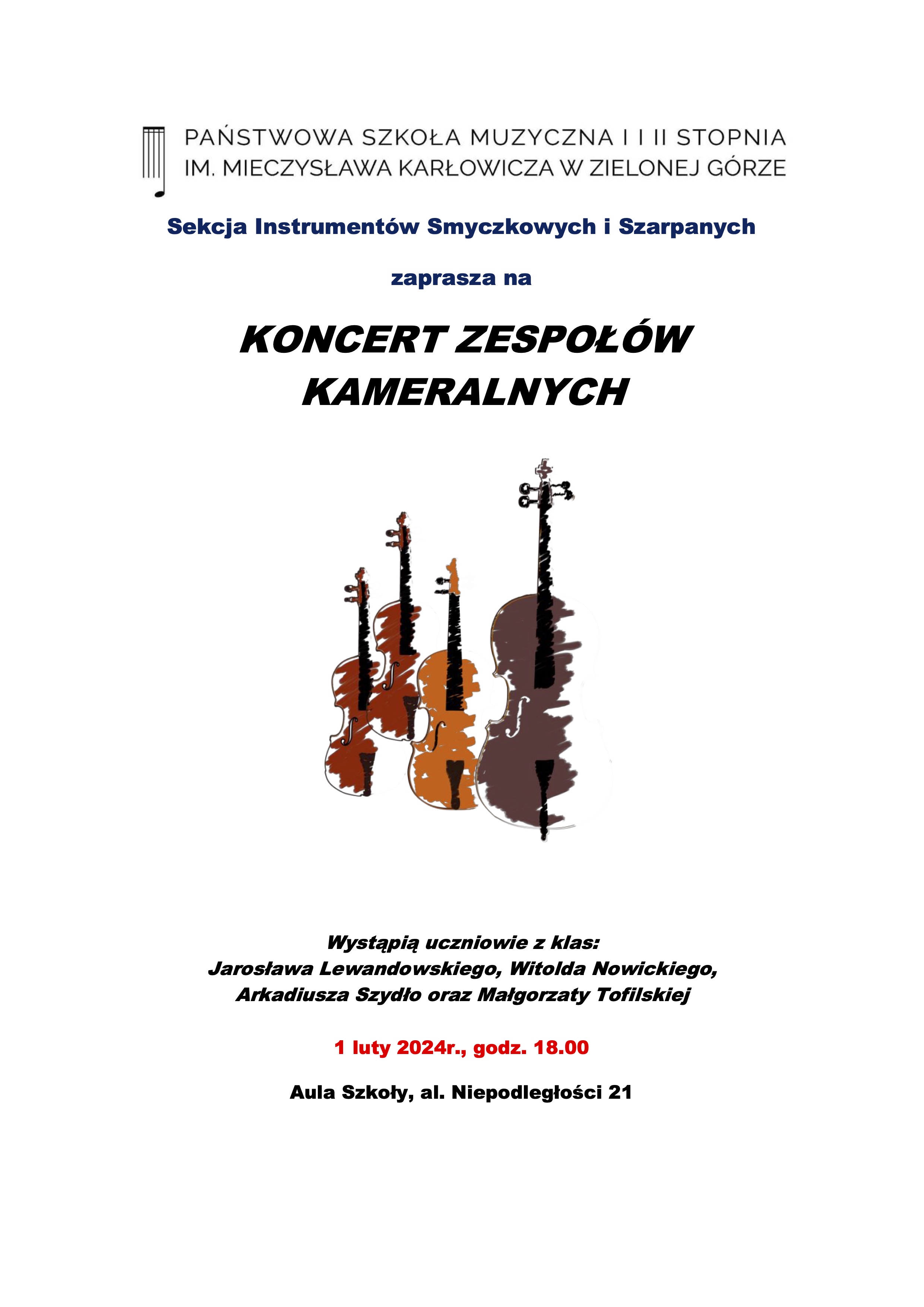 Koncert zespołów kameralnych