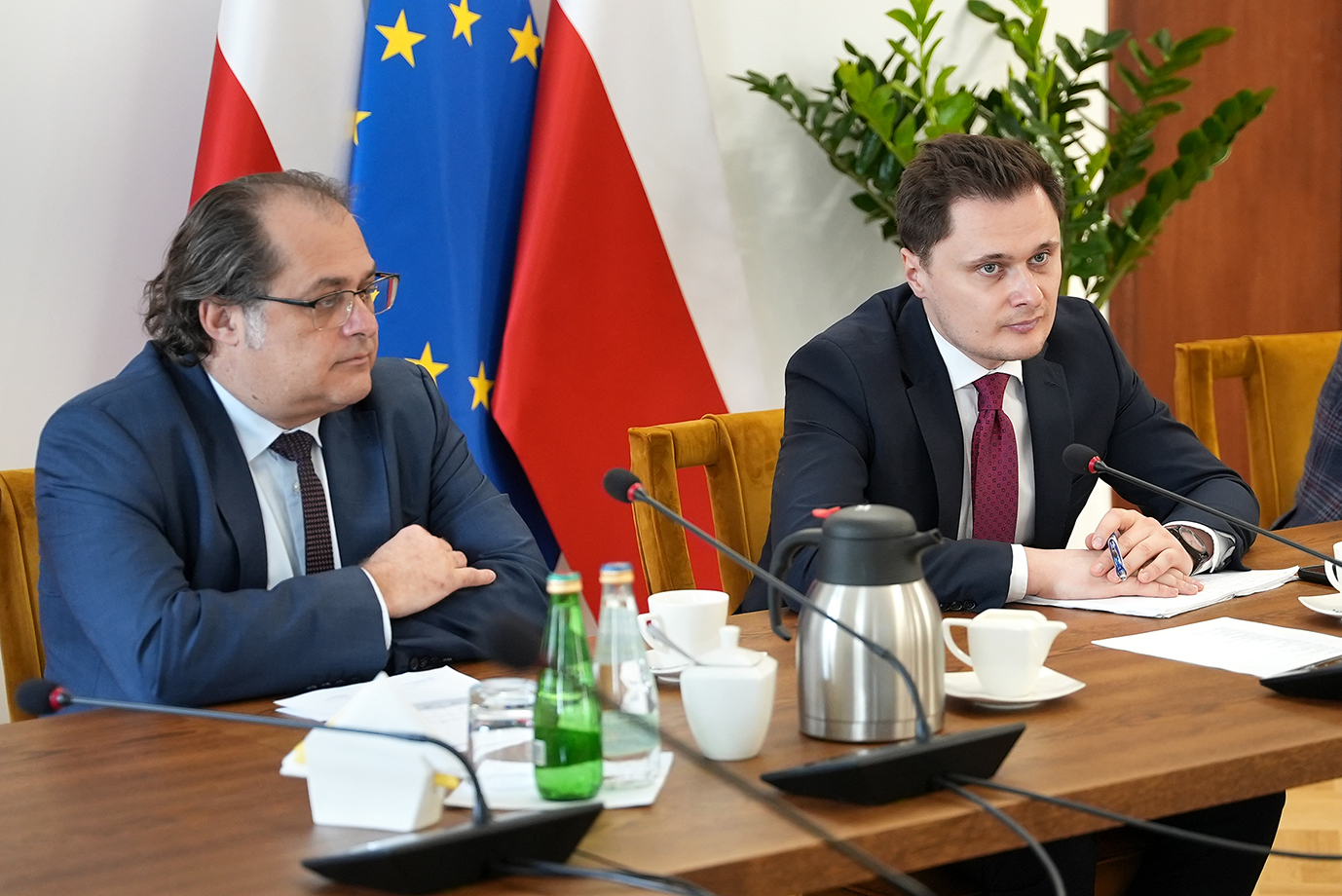 Podsekretarz stanu Krzysztof Cieciura oraz sekretarz stanu w MI Marek Gróbarczyk (fot. MRiRW)