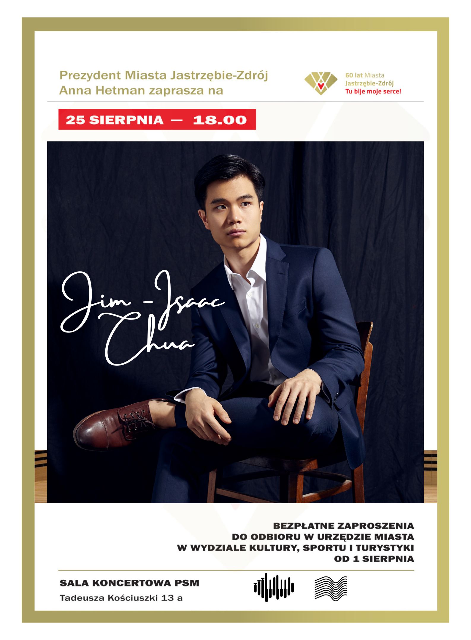 Plakat na Koncert Jim-Isaac Chua