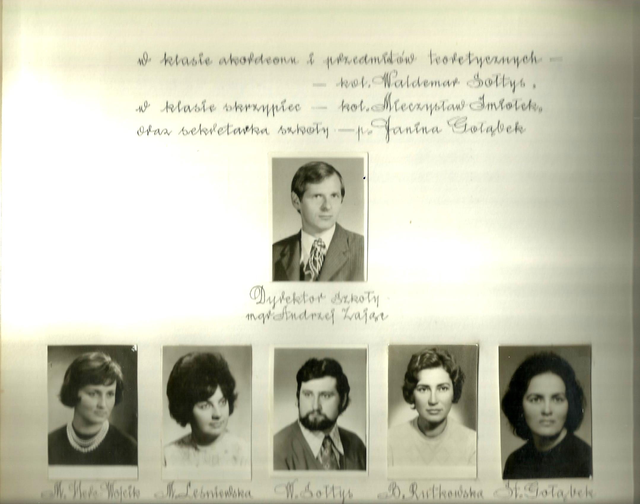 Kierownictwo szkoły