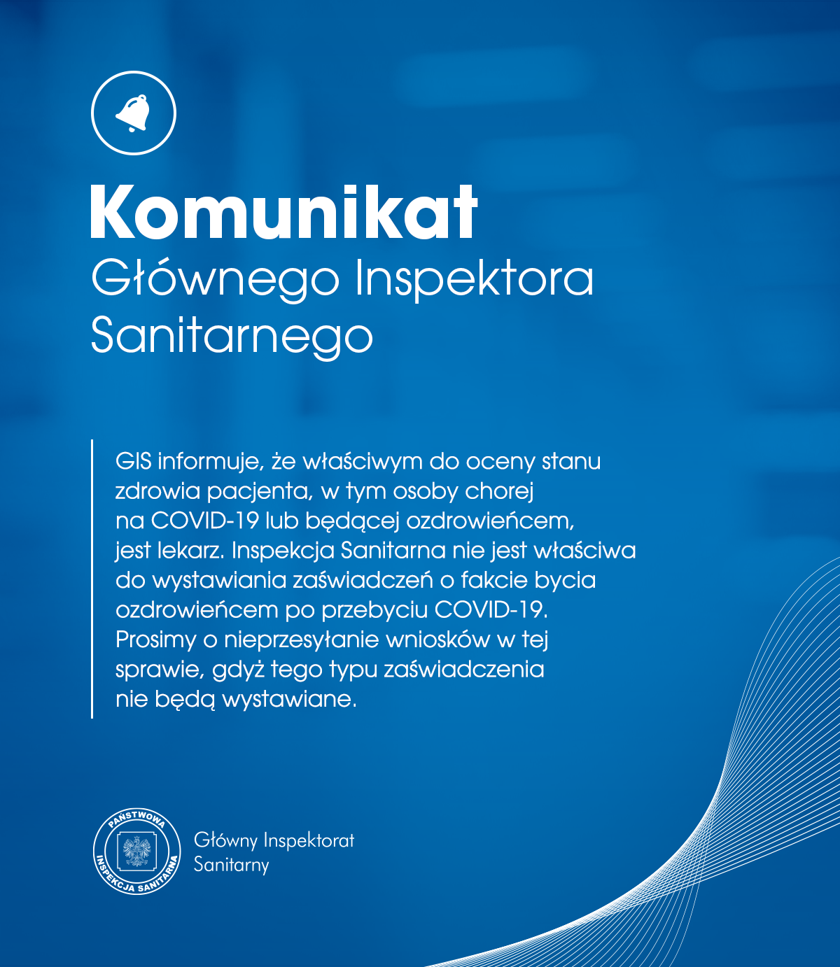 Komunikat Głównego Inspektora Sanitarnego