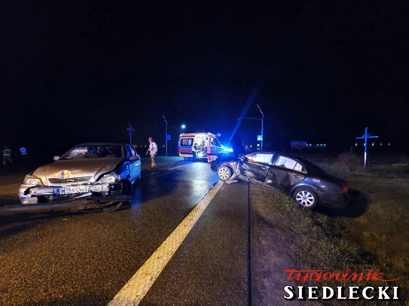 Wypadek drogowy w miejscowości Ujrzanów, fot. Aga Król.