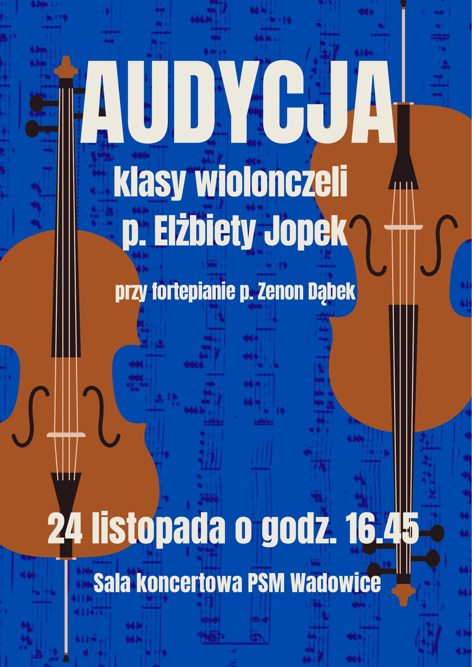 Audycja klasy wiolonczeli 24.11.2025