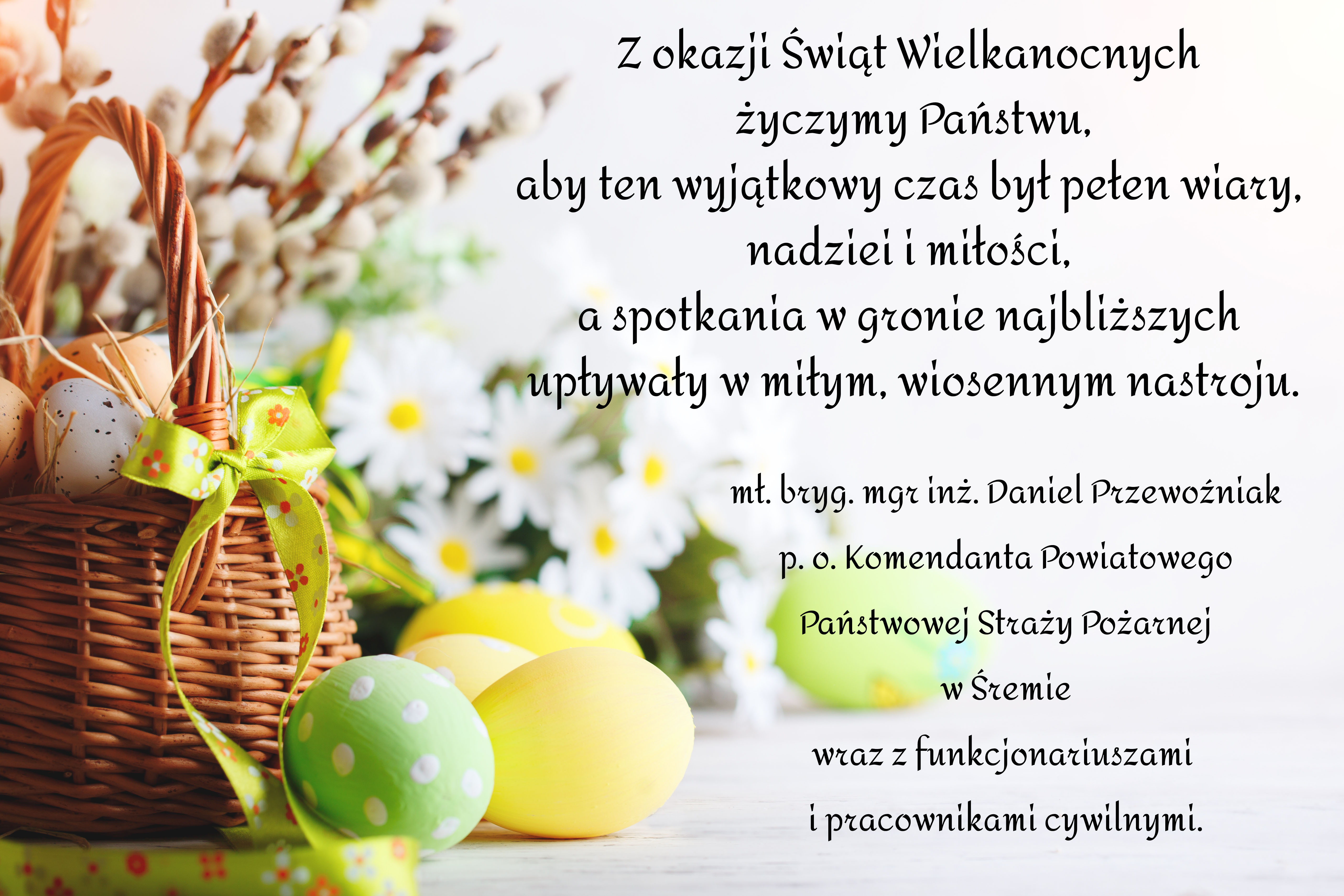 Życzenia z okazji świąt wielkanocnych