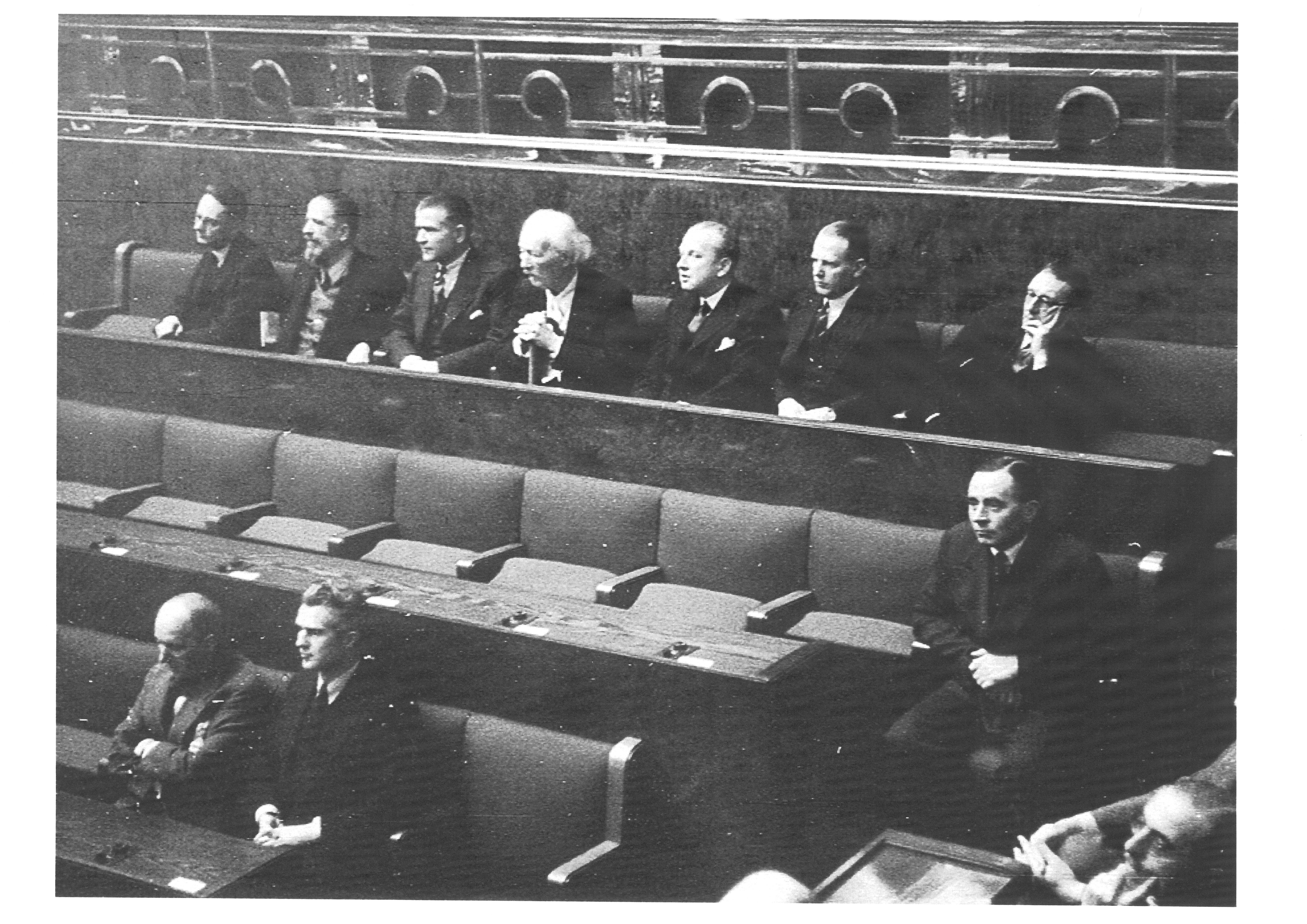 Polish delegation in the League Assembly meeting hall