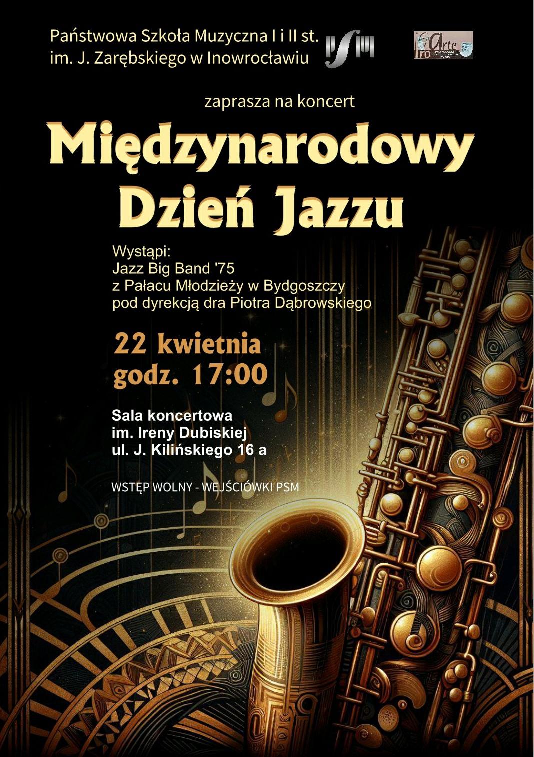 Międzynarodowy Dzień Jazzu 2024 plakat