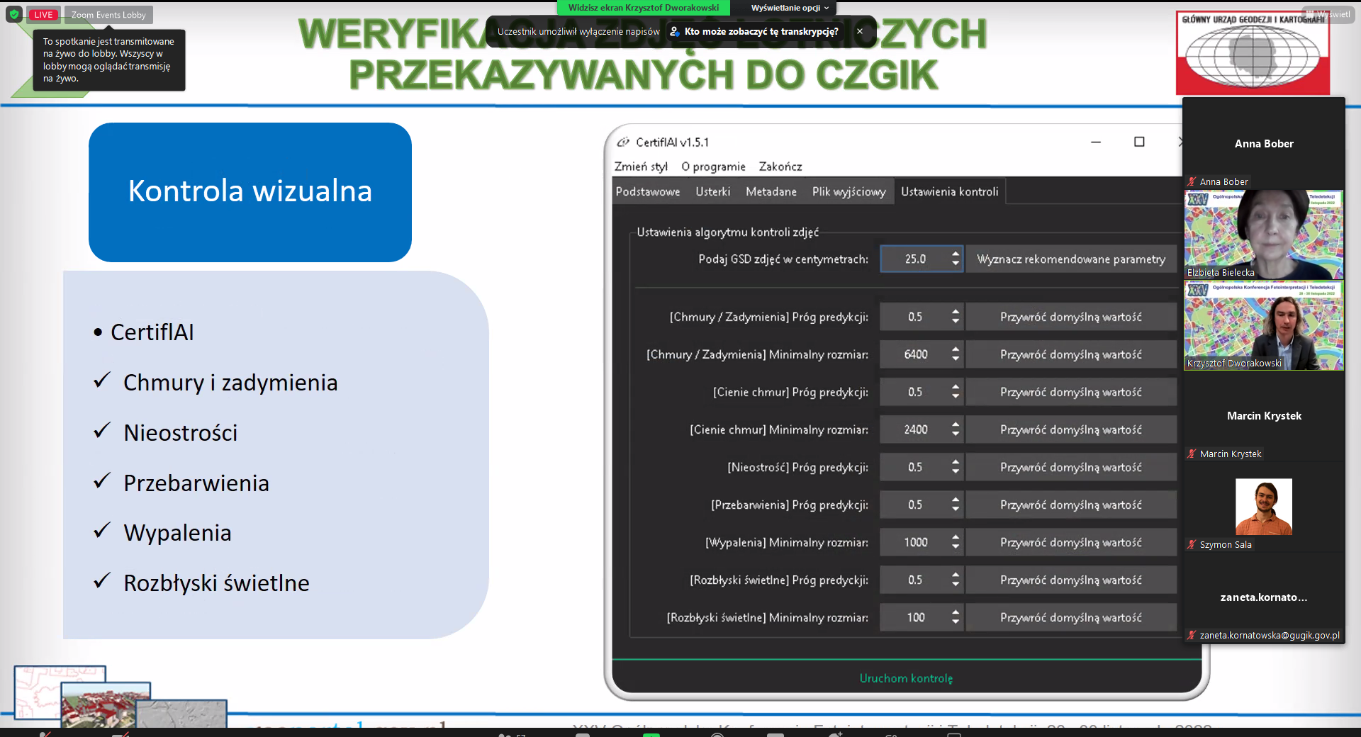 zdjęcie przedstawia slajd prezentujący oprogramowanie CertiFlAI