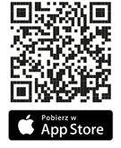 Kod QR do pobrania aplikacji Alarm112 dla systemu iOS.