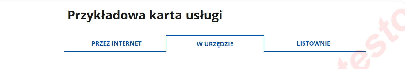 Przykładowe nazwy tabów