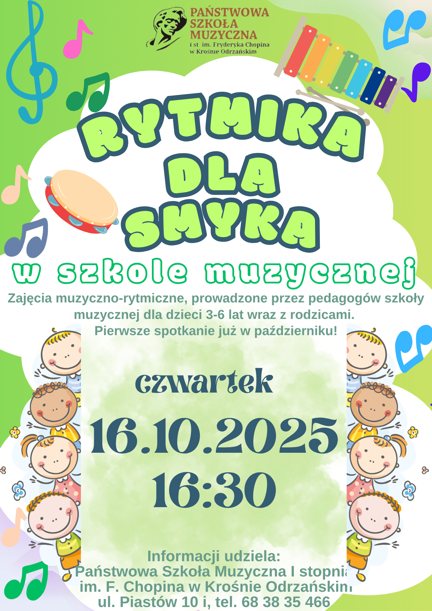 plakat rytmika dla smyka 16.10.2025