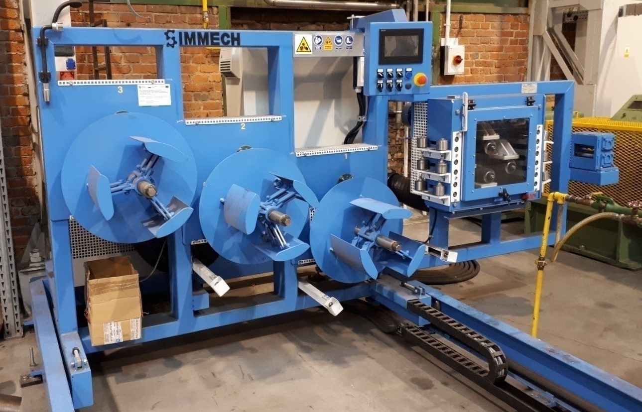 Fig.4_ The uncoilers for plating (triple uncoiler).