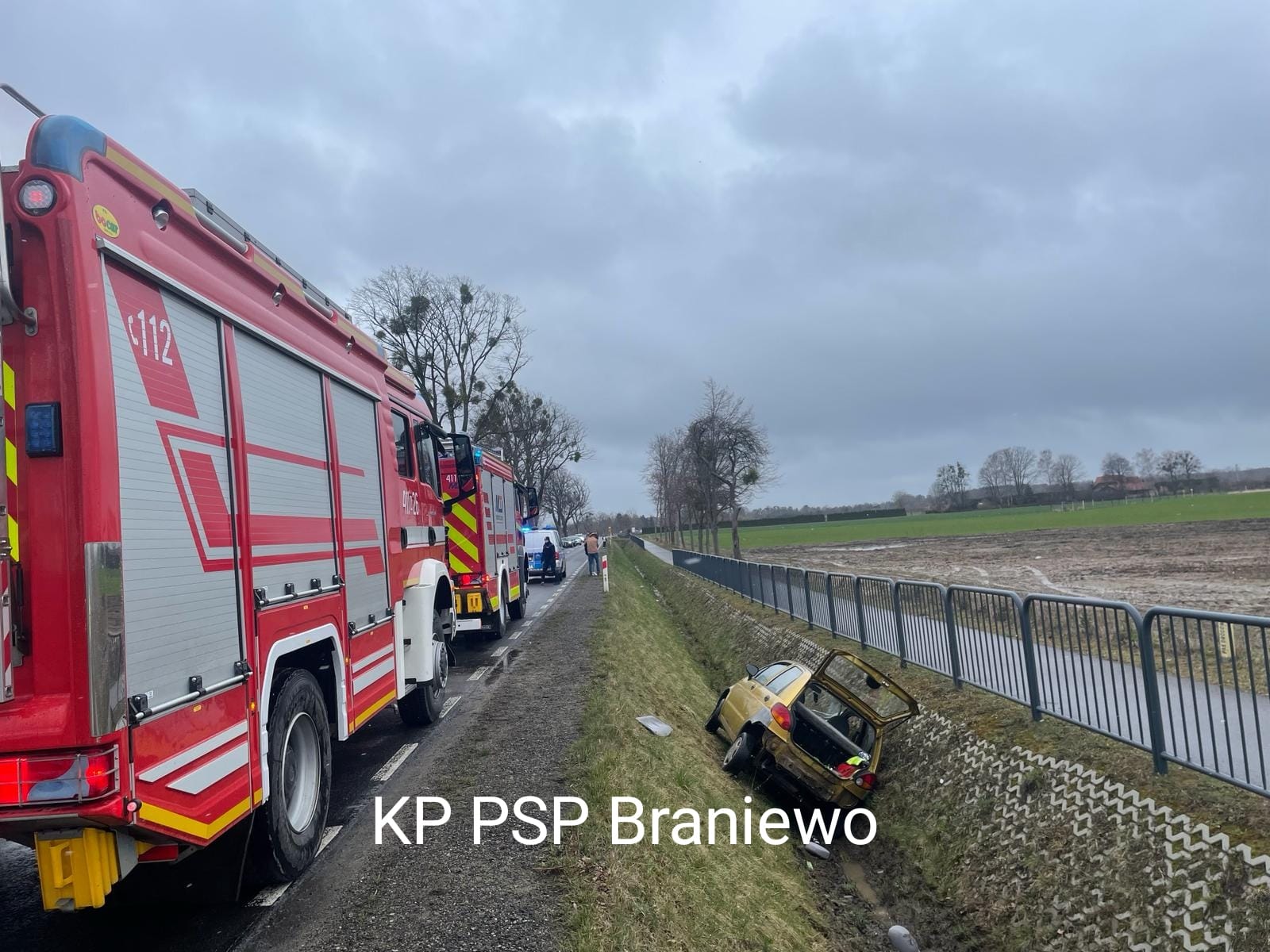 Matiz wpadł do rowu – gm. Braniewo 