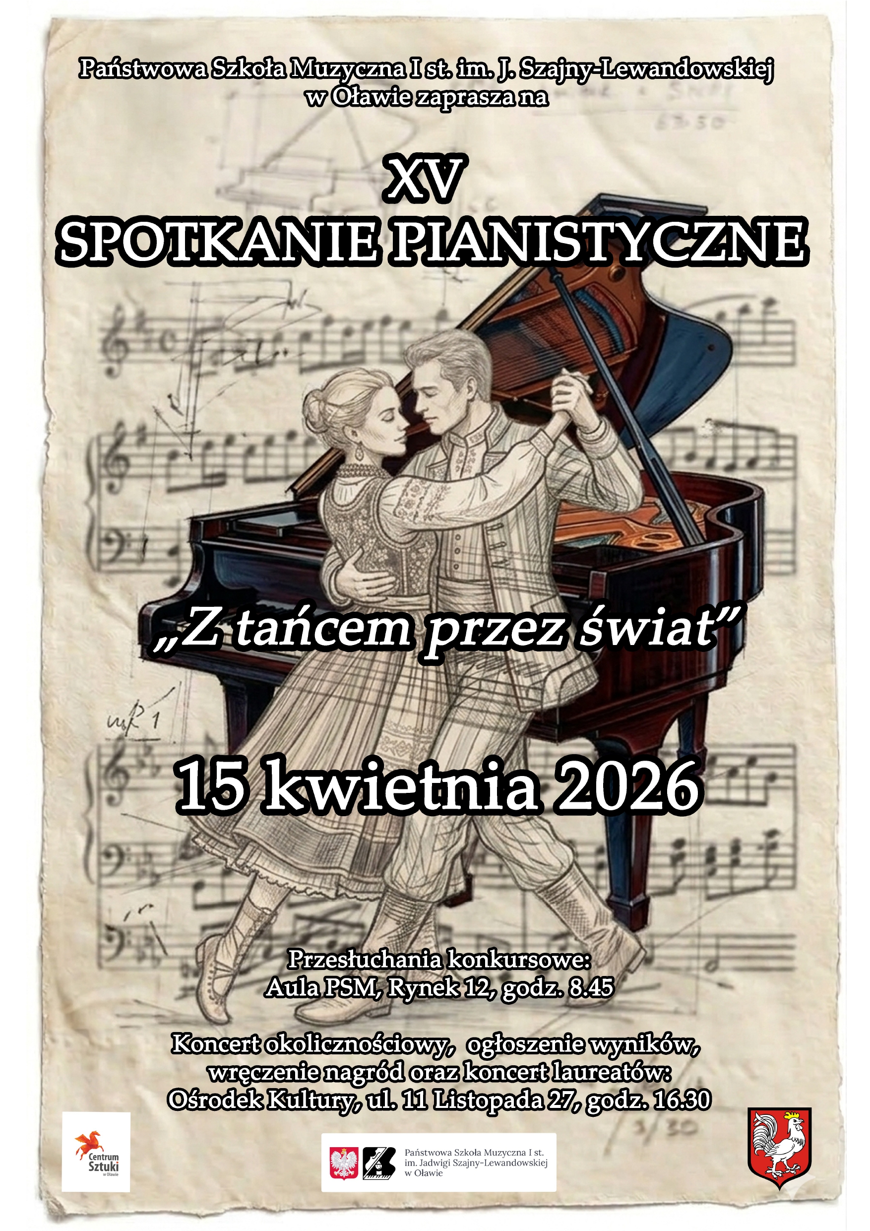 Plakat XV Spotkań Pianistycznych 2026