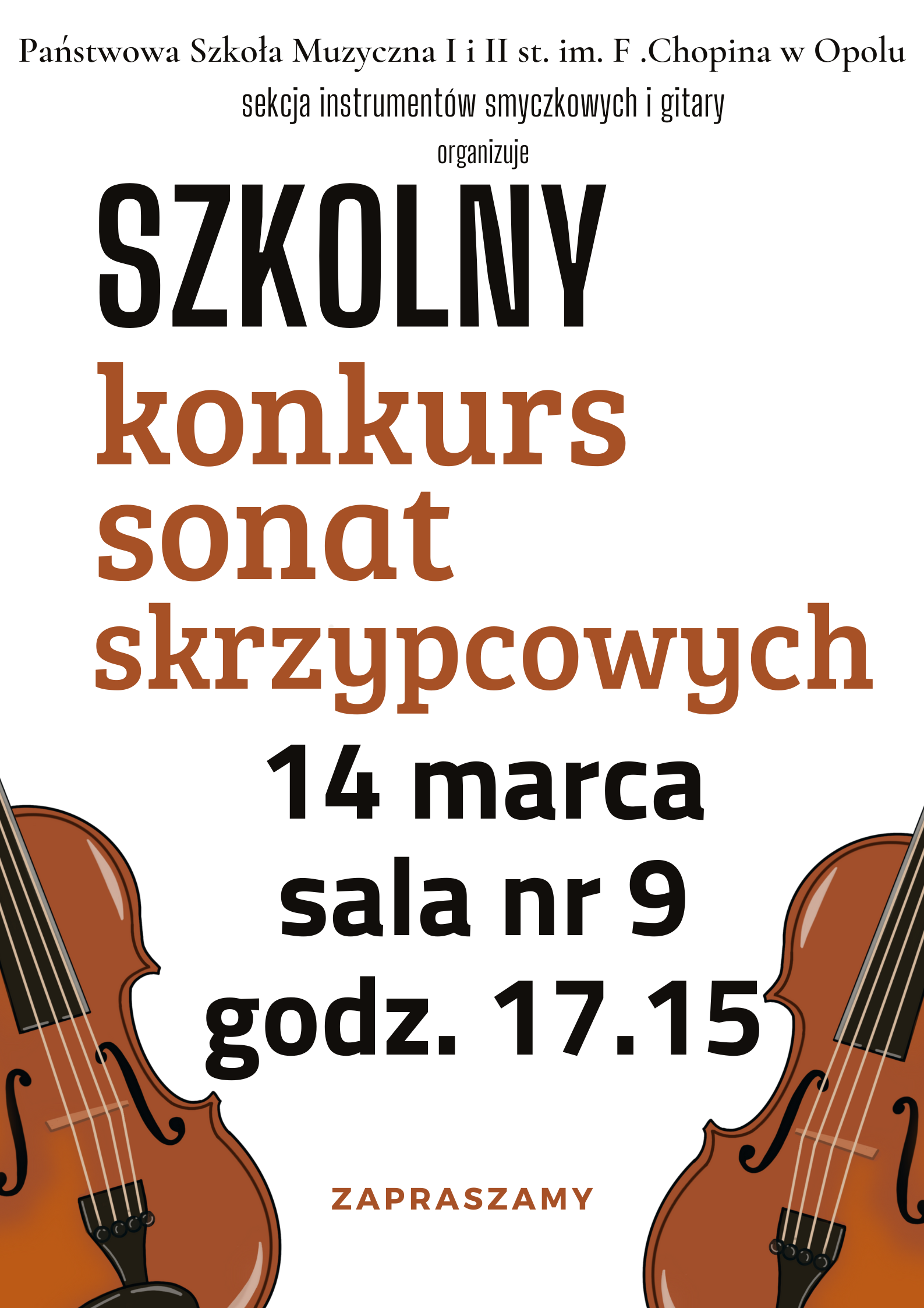 Szkolny konkurs sonat skrzypcowych
