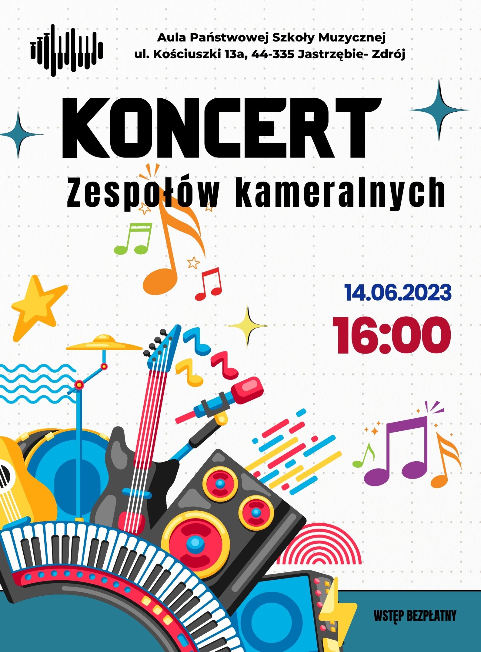 Plakat na Koncert zespołów kameralnych
