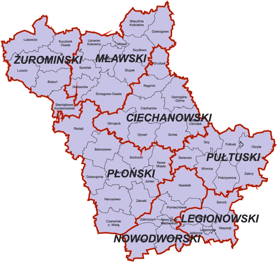 Obszar działania delegatury