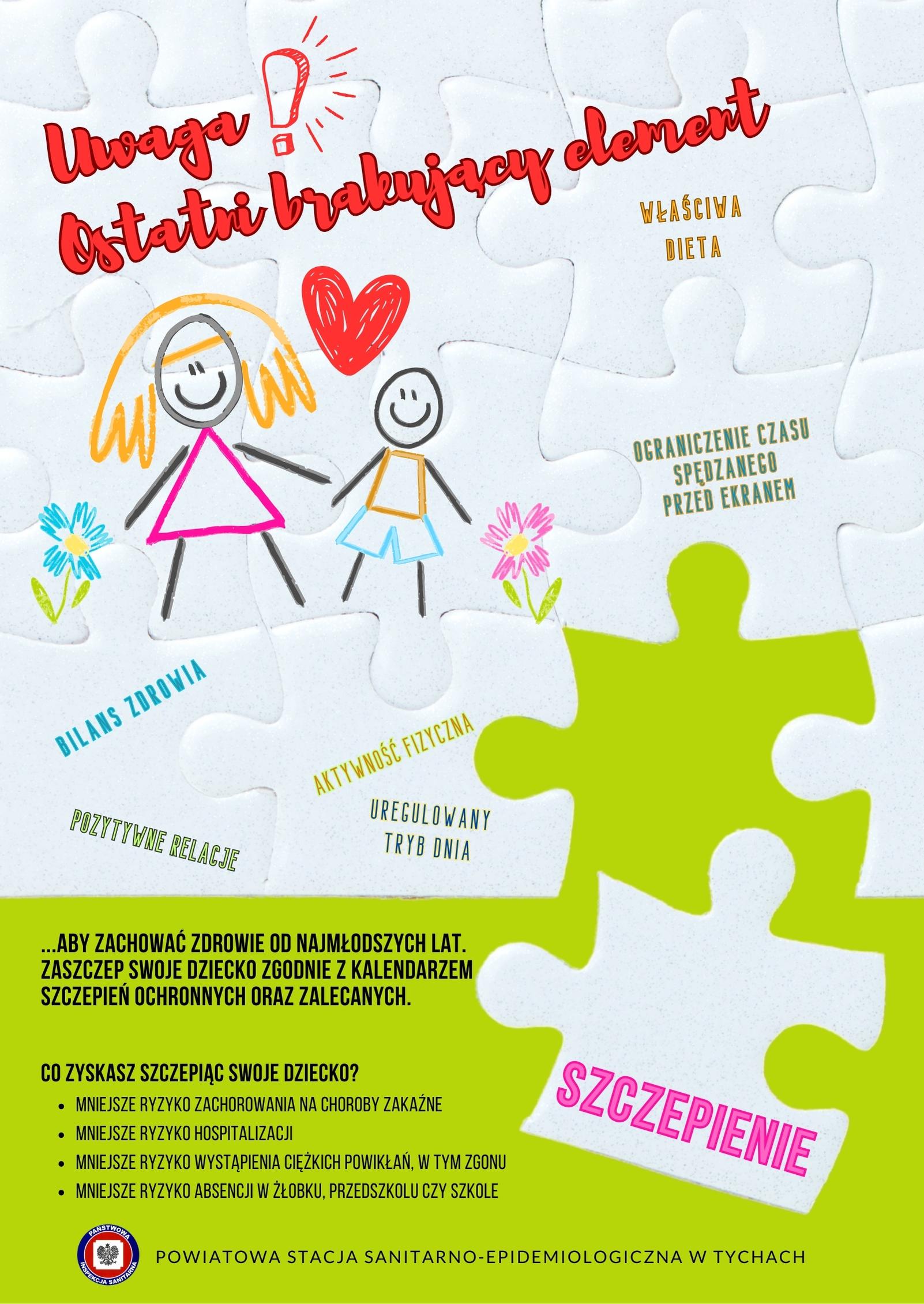 Plakat Uwaga Ostatni brakujący element