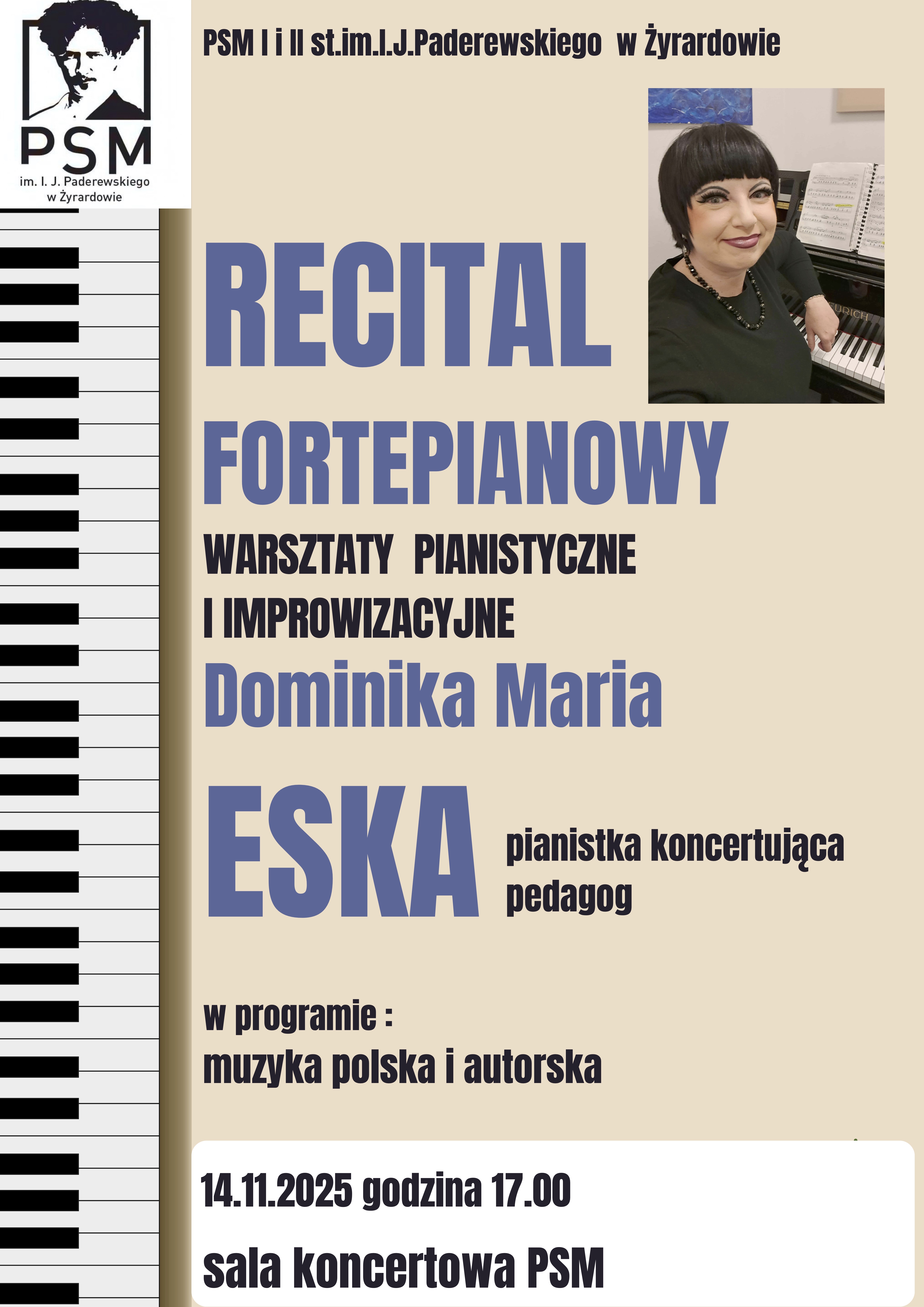 plakat recital
