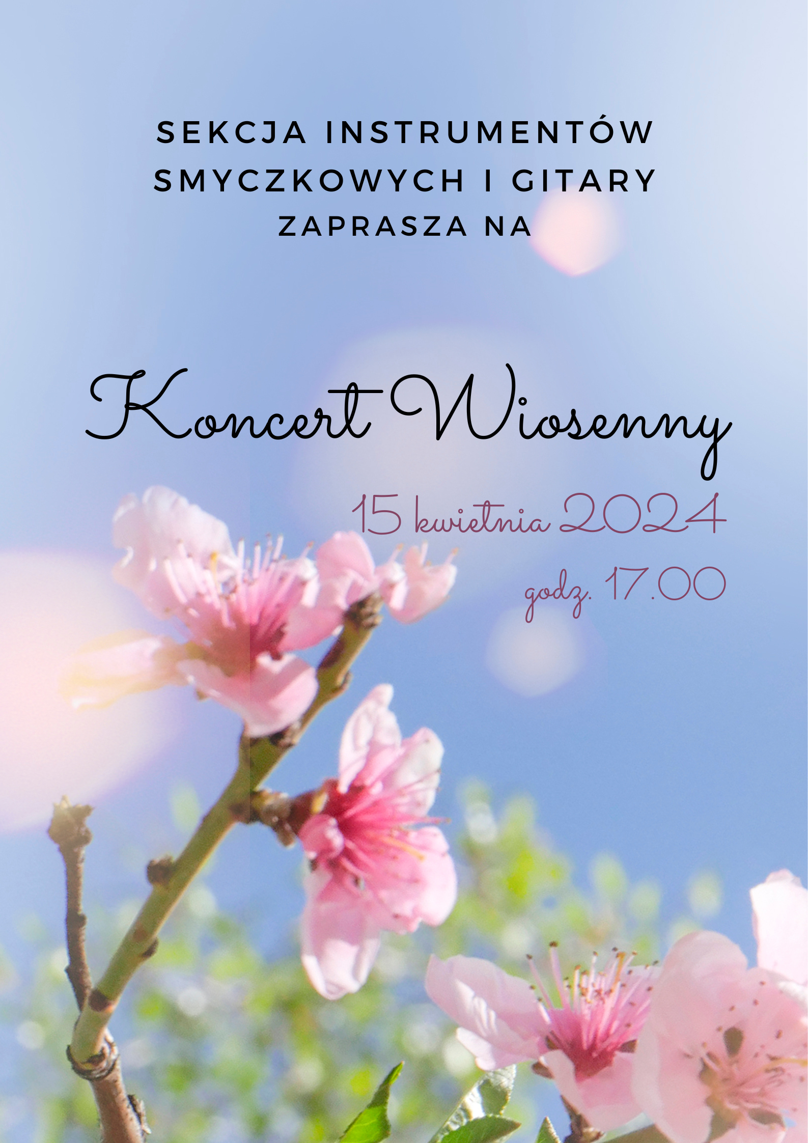 Afisz do Koncertu Wiosennego