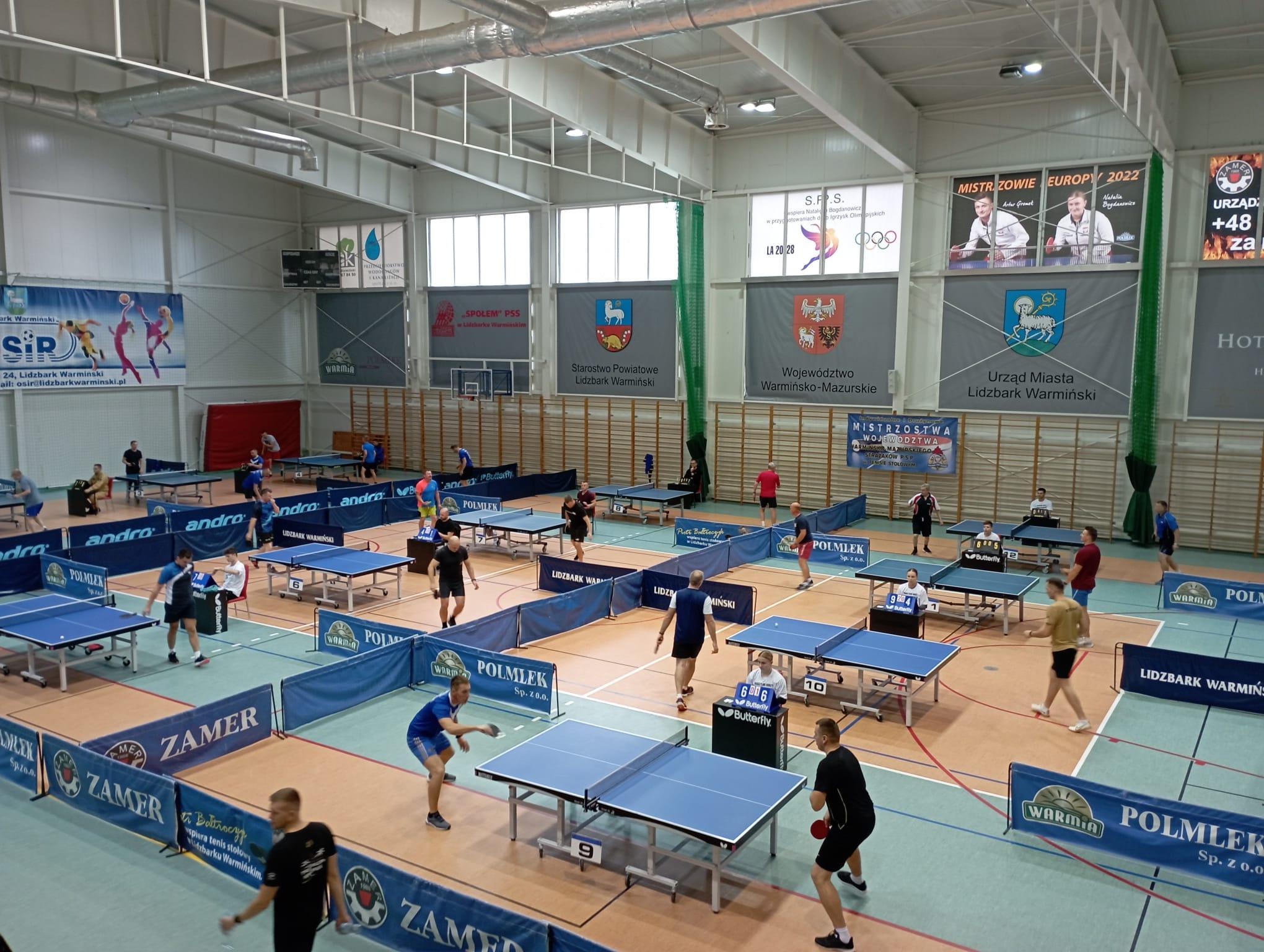 XXIV Mistrzostwa Województwa Warmińsko-Mazurskiego Strażaków PSP w Tenisie Stołowym
