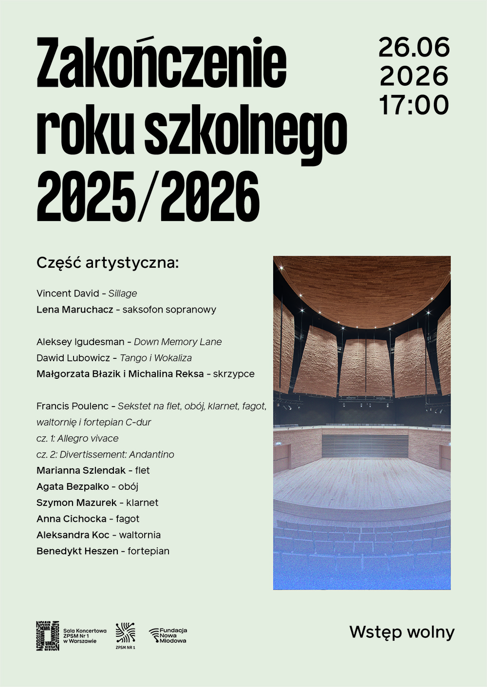 Plakat zakończenie roku
