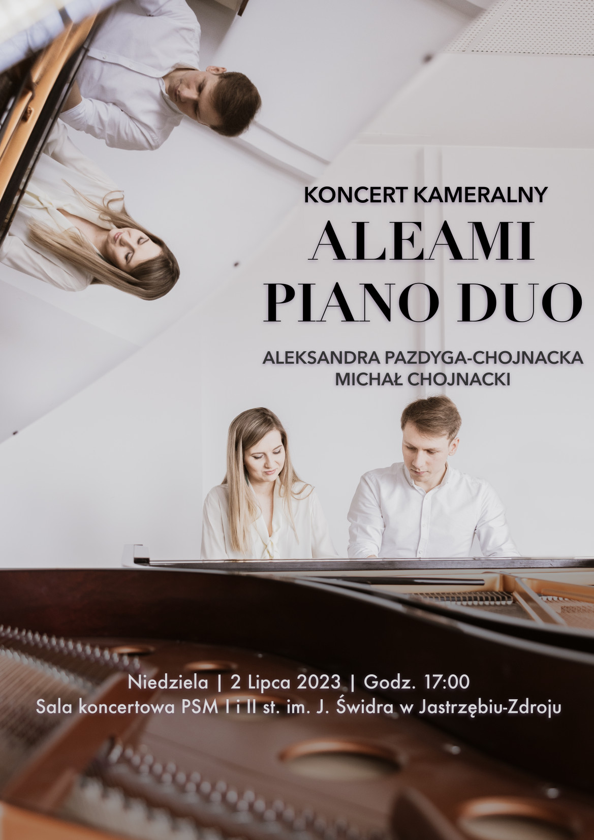 Plakat na Koncert Kameralny Aleami Piano Duo