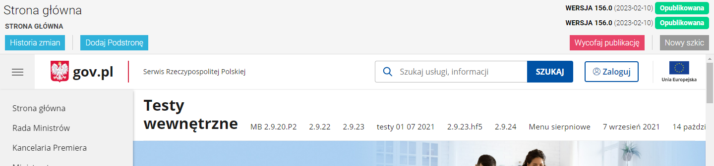 Podgląd strony