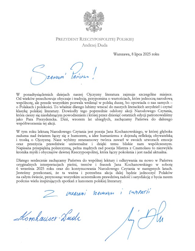 Narodowe czytanie 2025