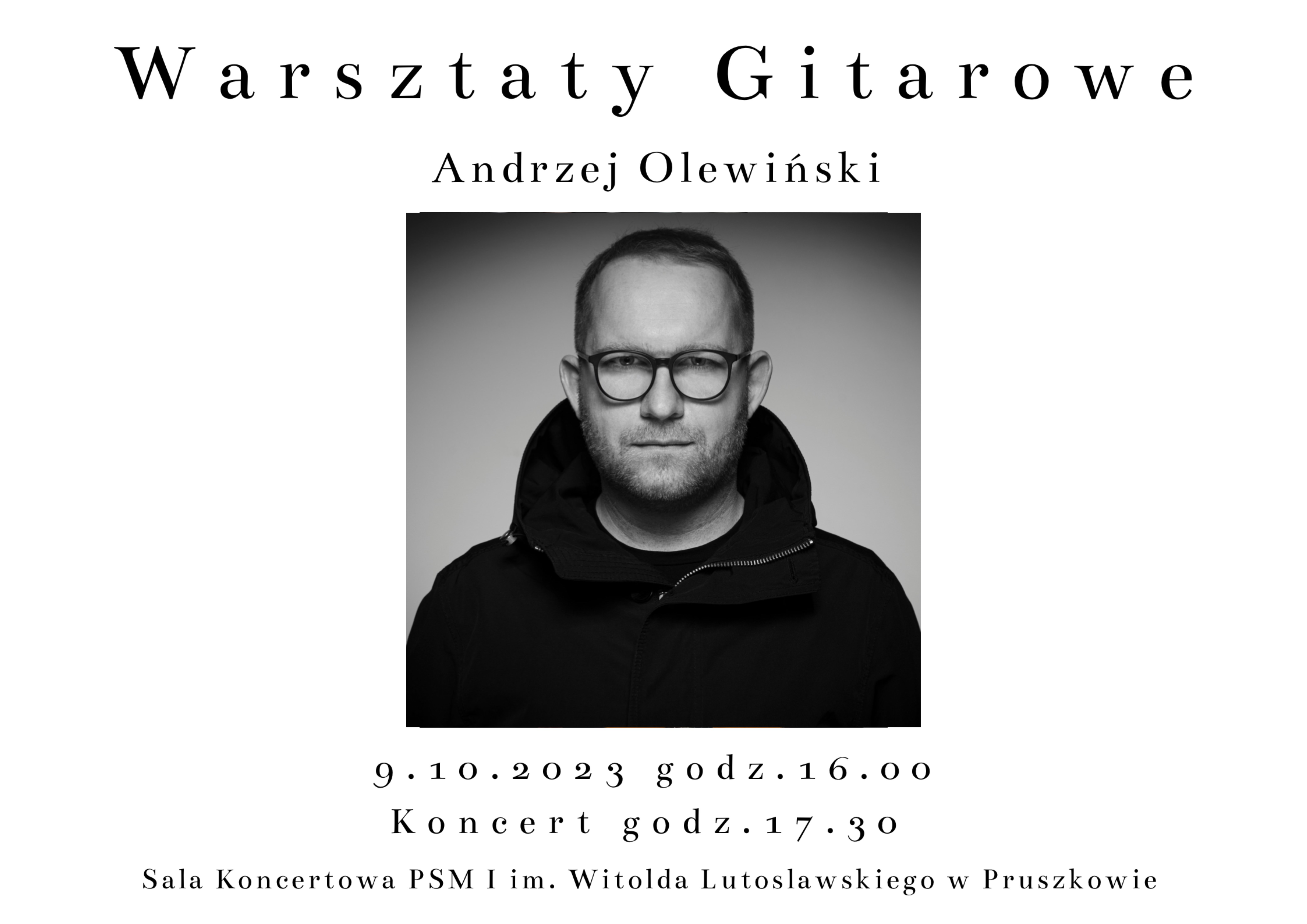 Plakat warsztatów