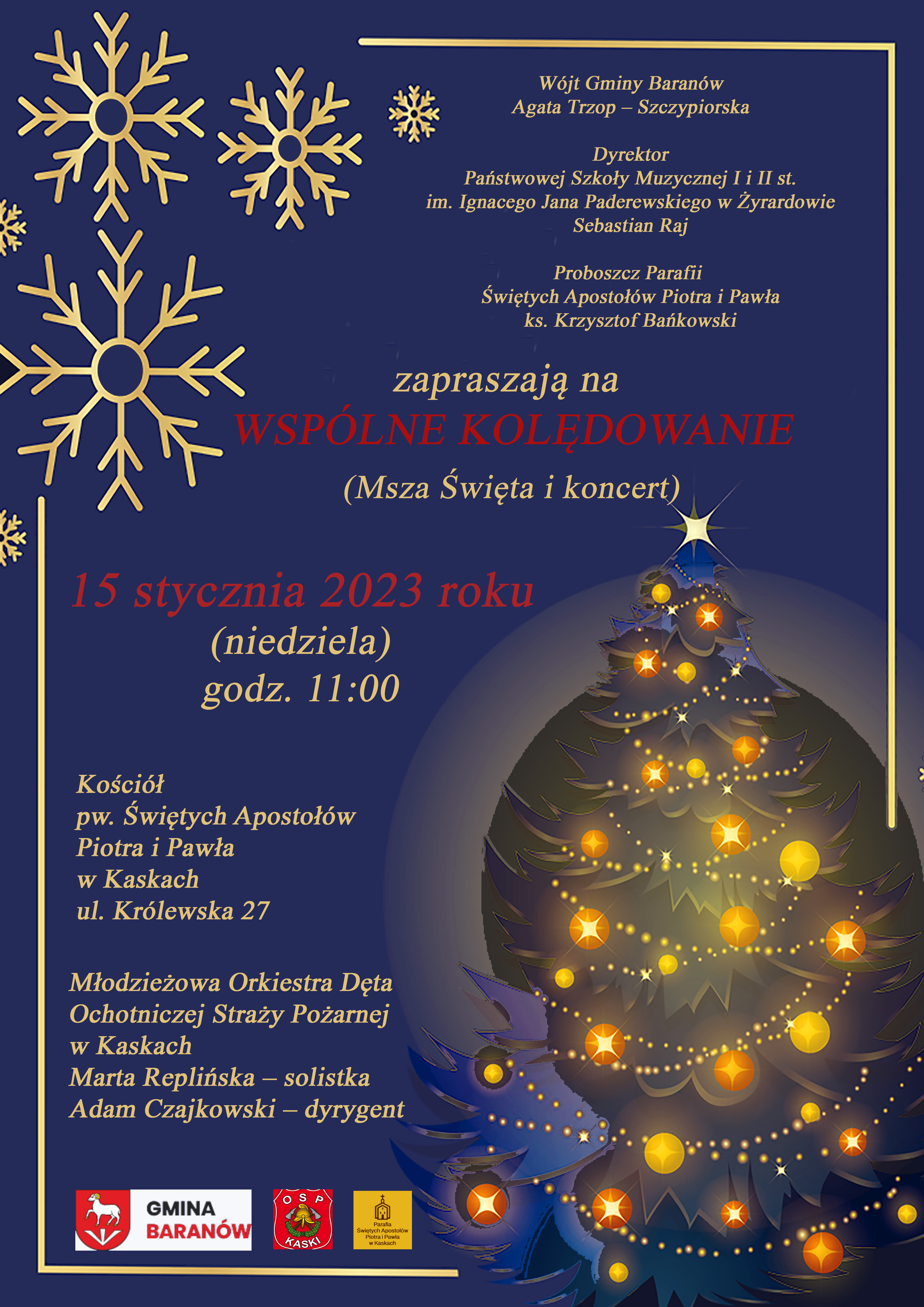 Plakat wspólne kolędowanie