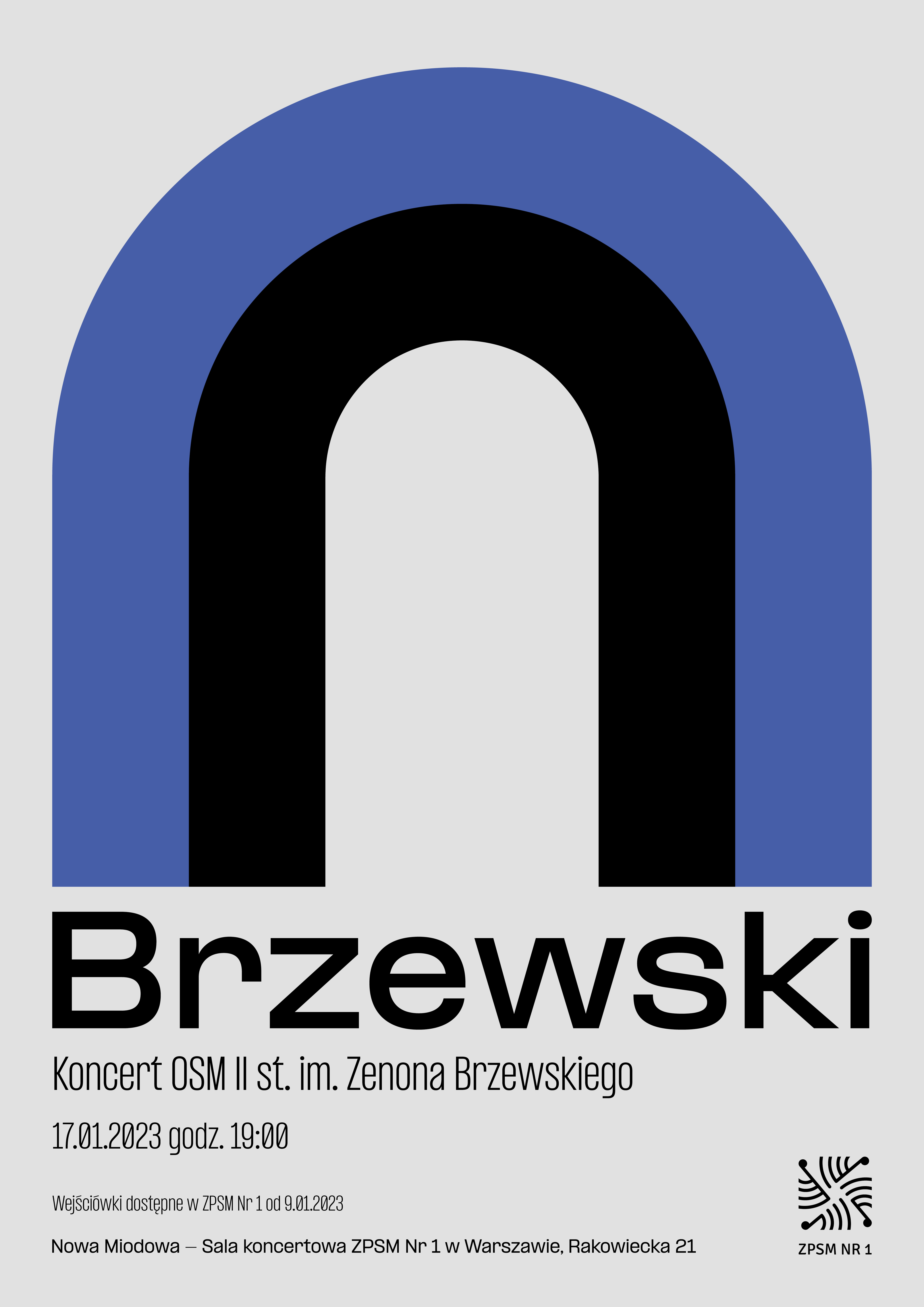 Plakat Koncertu Brzewski 2023