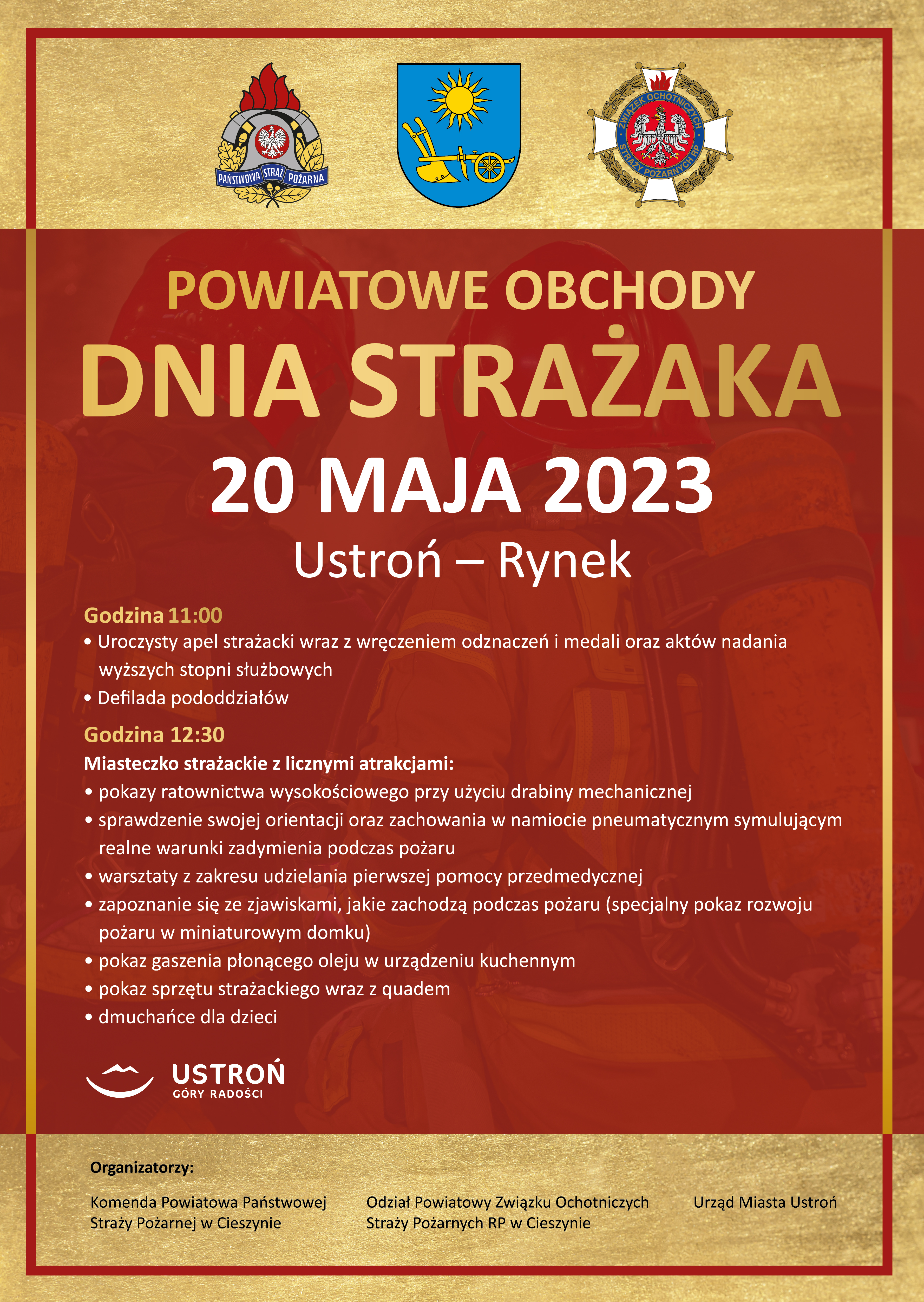 Zaproszenie na Powiatowe obchodny Dnia Strażaka