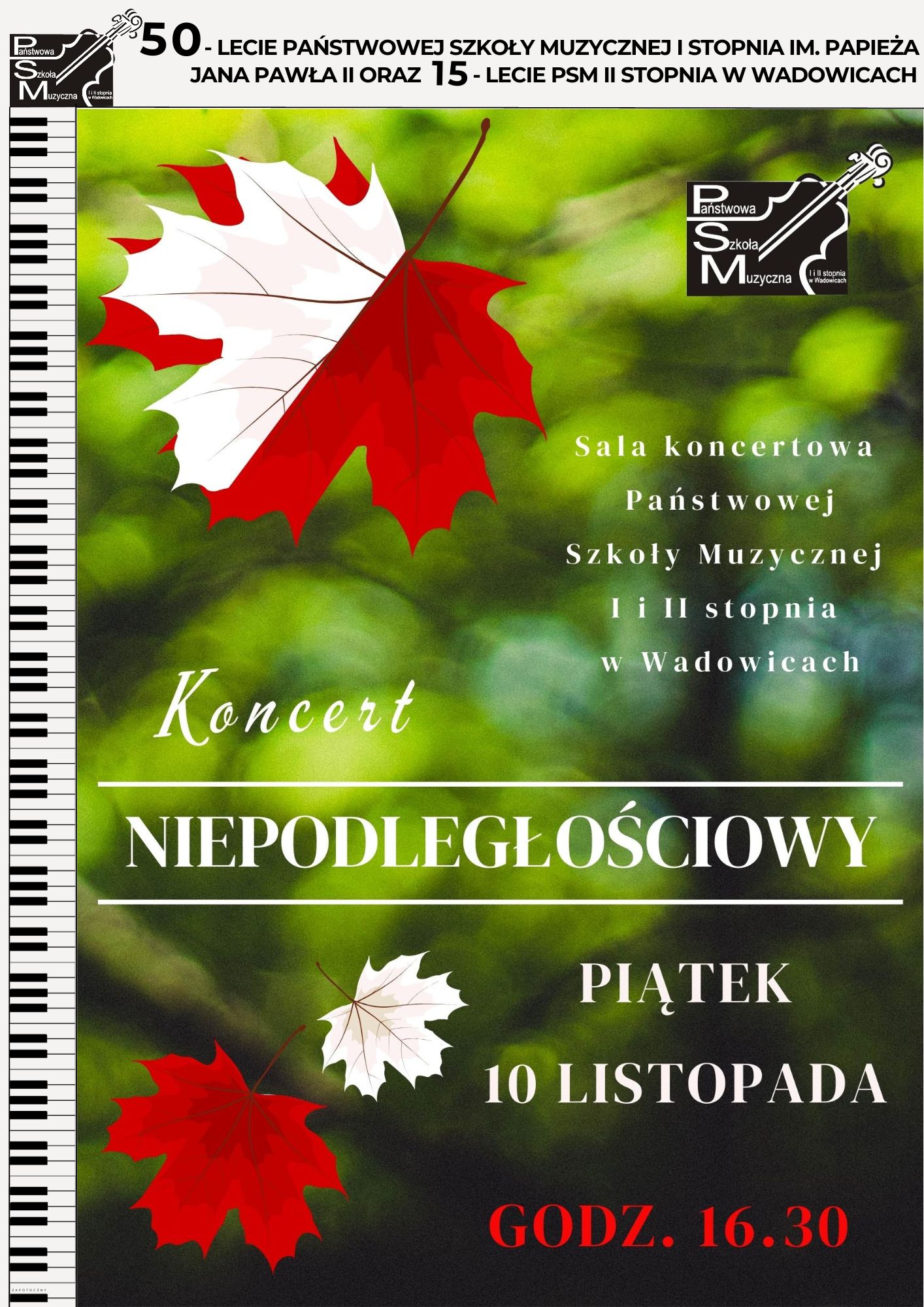 Koncert z okazji Narodowego Święta Niepodległości 10.11.2023