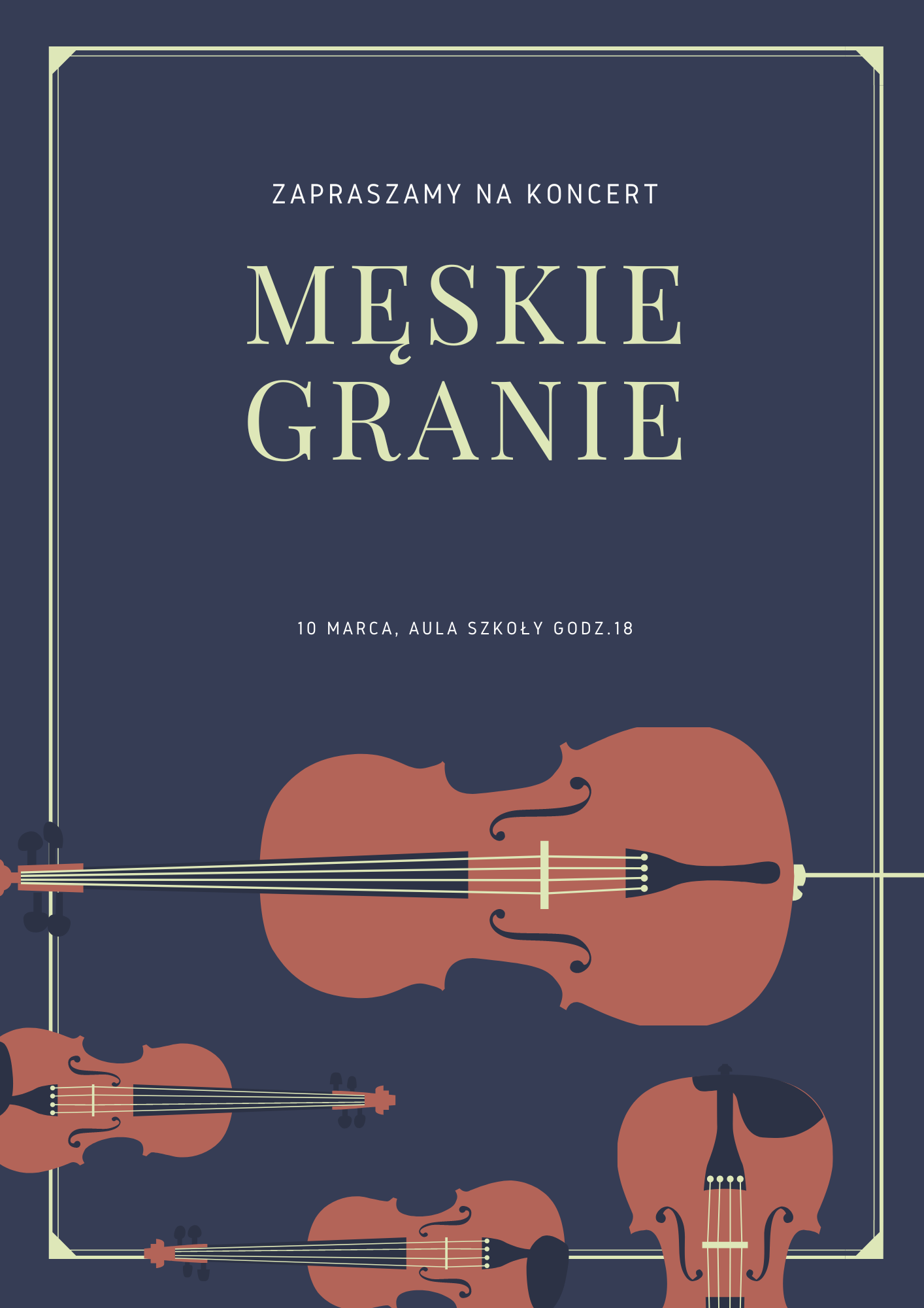 plakat męskie granie