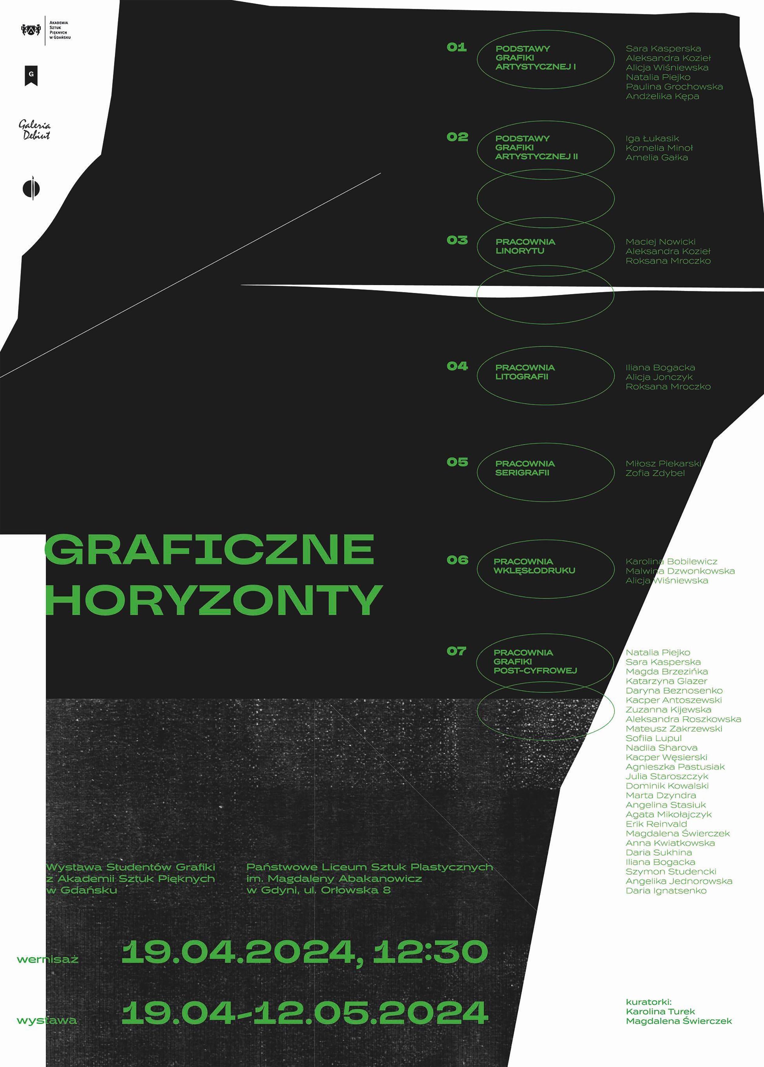 Graficzne Horyzonty - plakat do wystawy