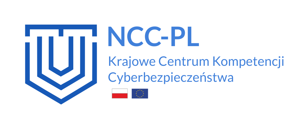 niebieska tarcza logo NCC-PL Krajowe Centrum Kompetencji Cyberbezpieczeństwa 