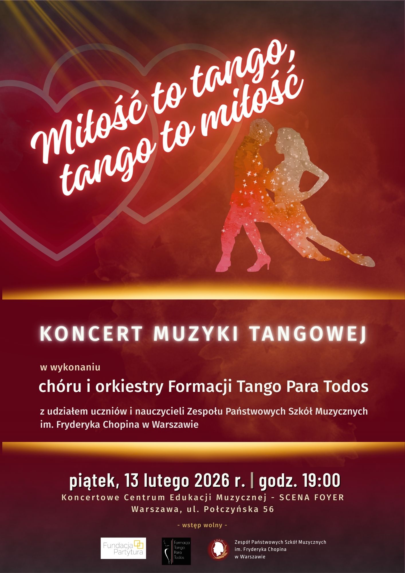 13.02.2026 - koncert pt. "Miłość to tango, tango to miłość" 