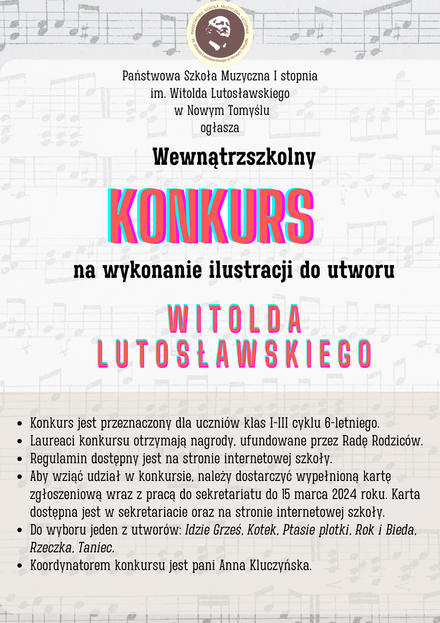 Plakat - Konkurs na wykonanie ilustracji