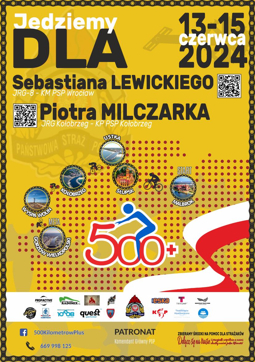 plakat 500 kilometrow +