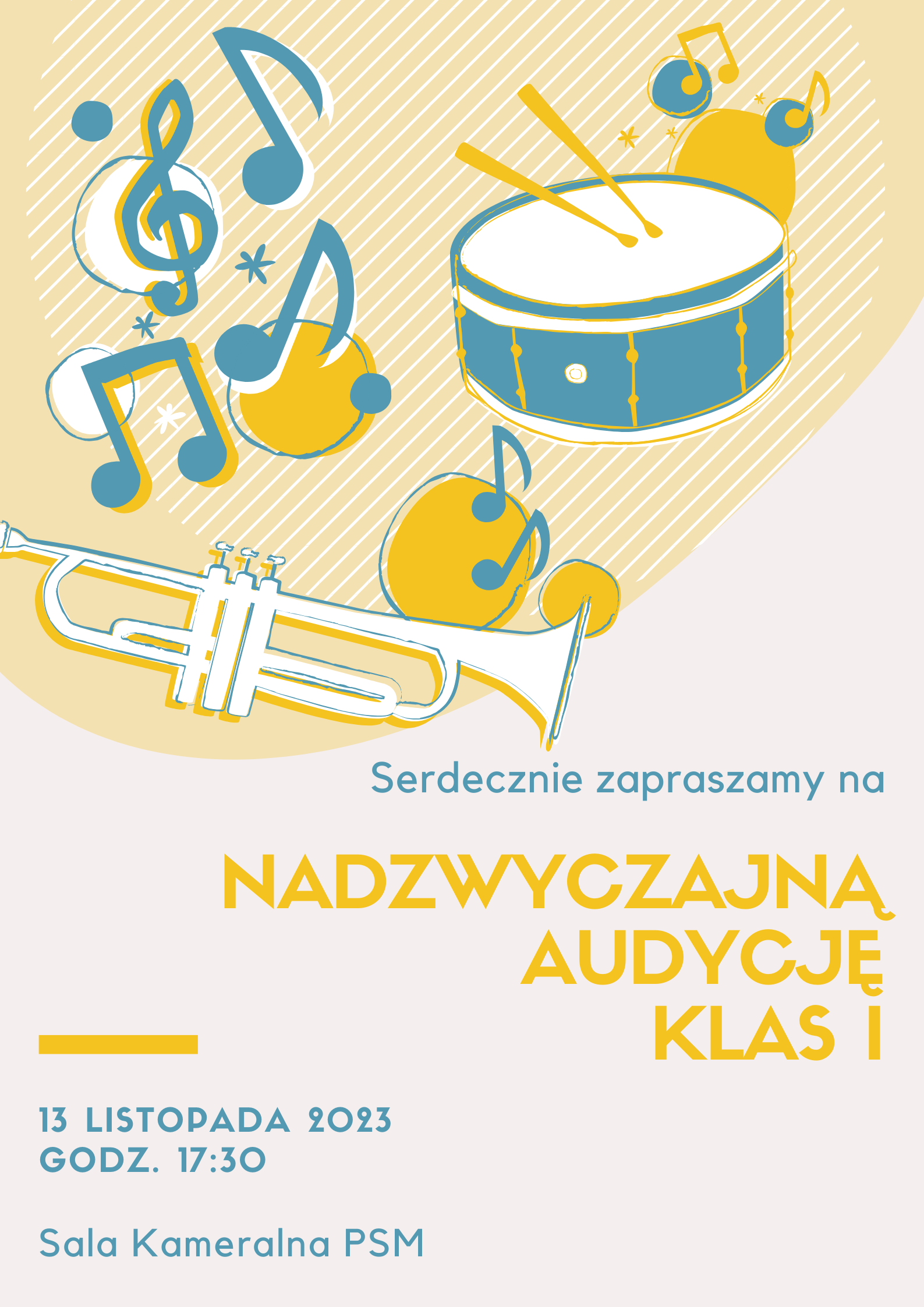 Plakat Nadzwyczajnej Audycji Klas I