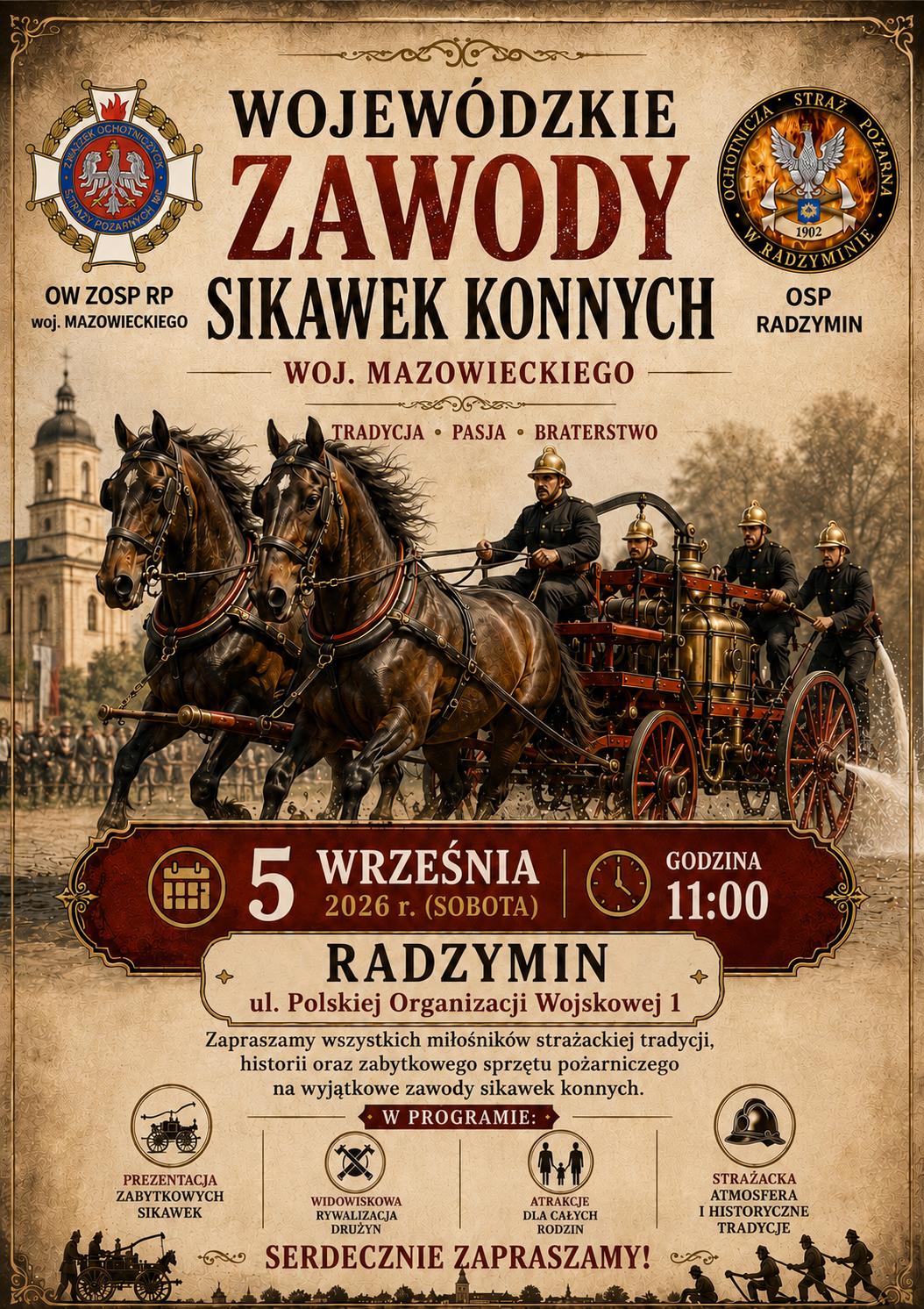 XII Wojewódzkie Zawody Sikawek Strażackich